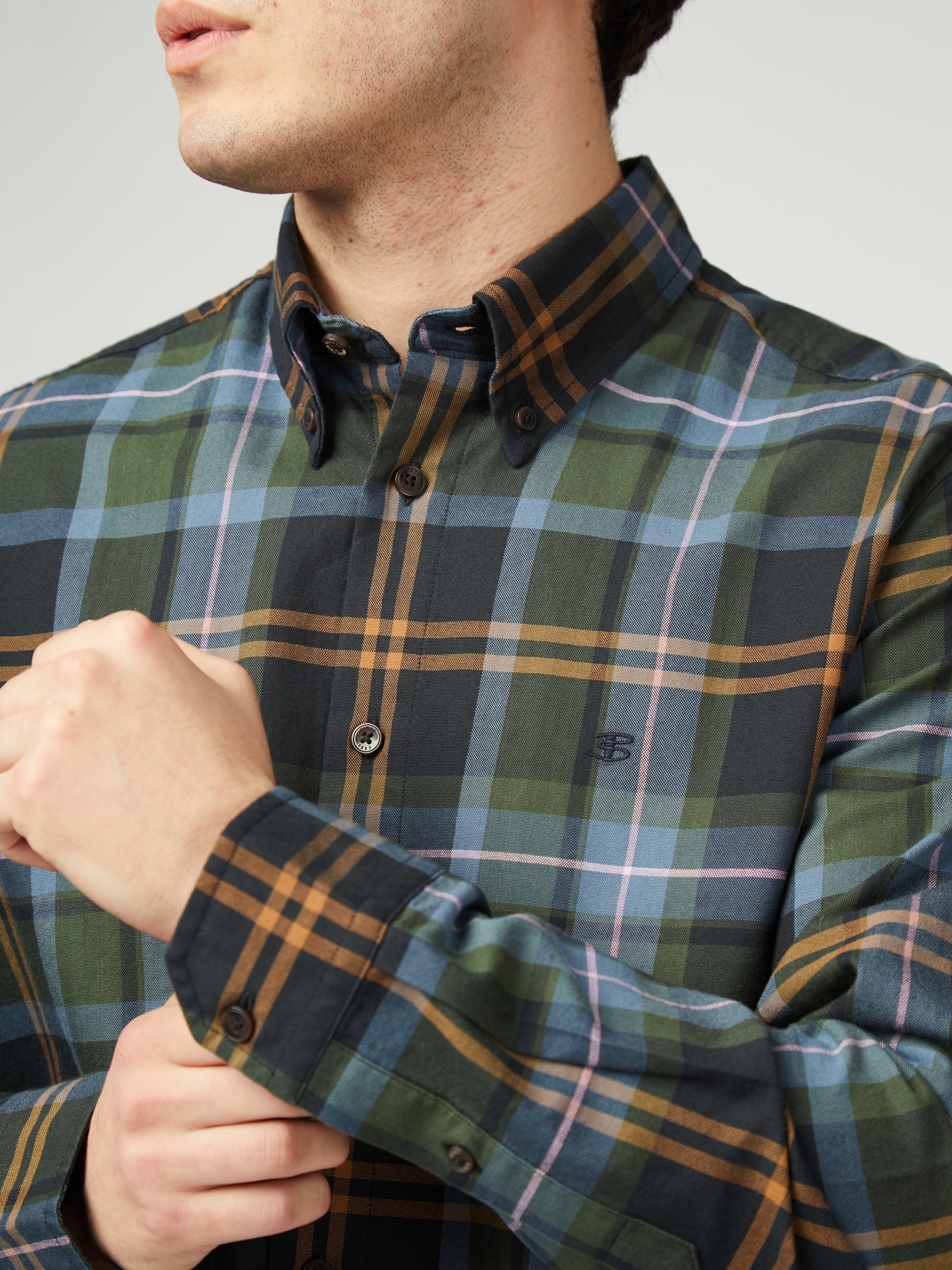 Oversized Tartan Check - Camouflage