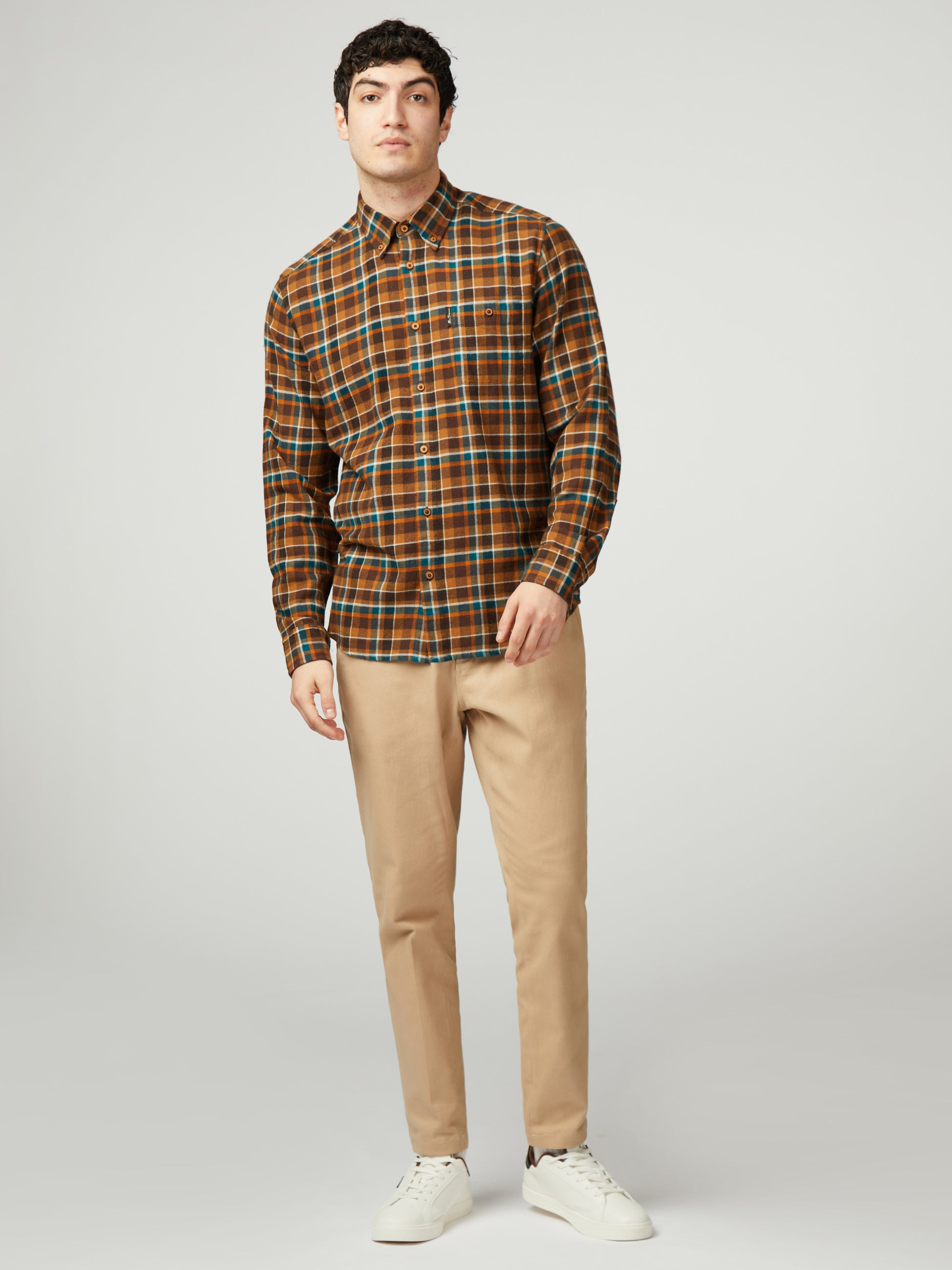 Brushed Plaid Check - Brown