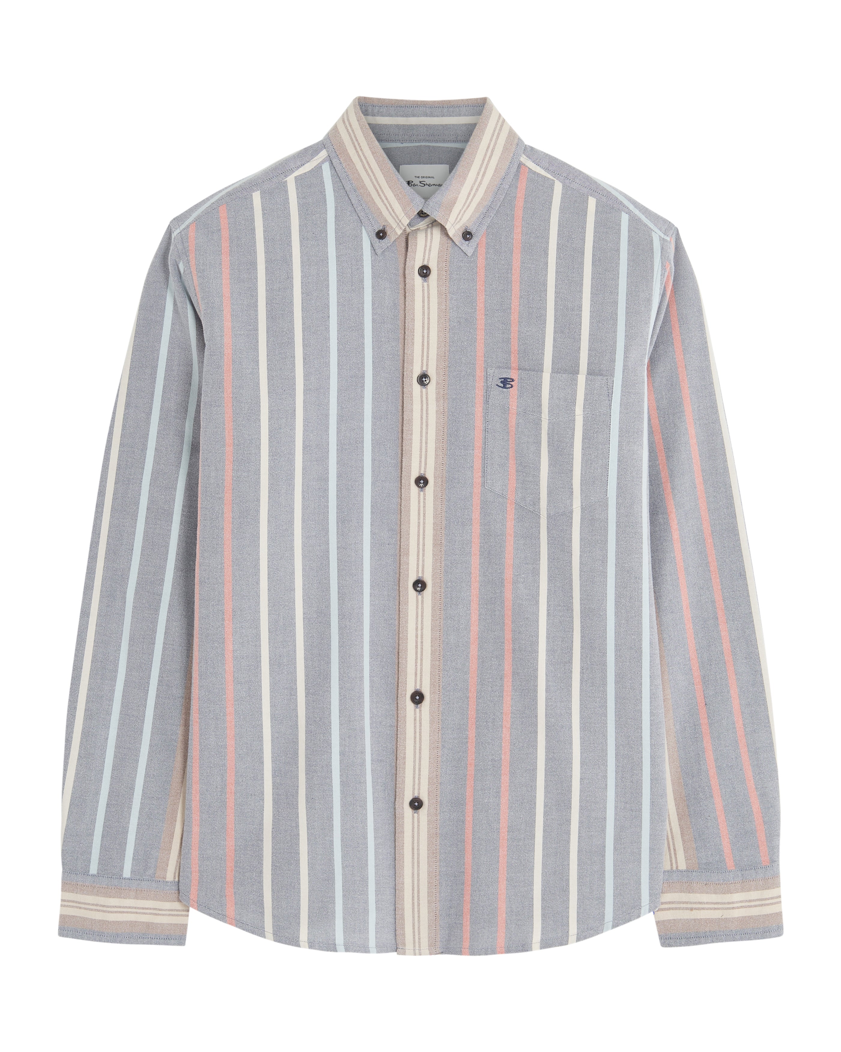 Asymmetric Stripe Oxford - Moon Indigo