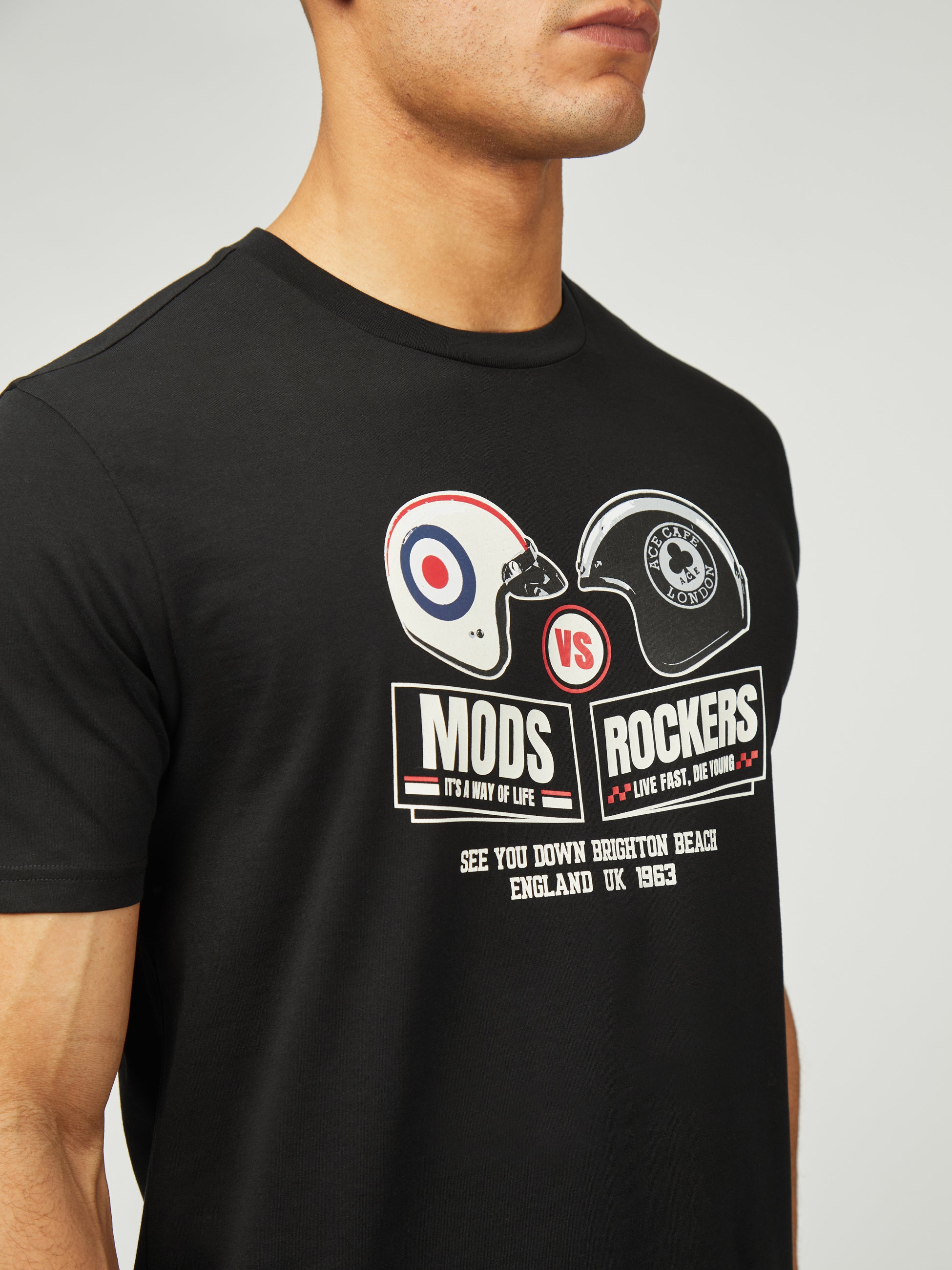 Ace Cafe Mods Vs Rockers - Black