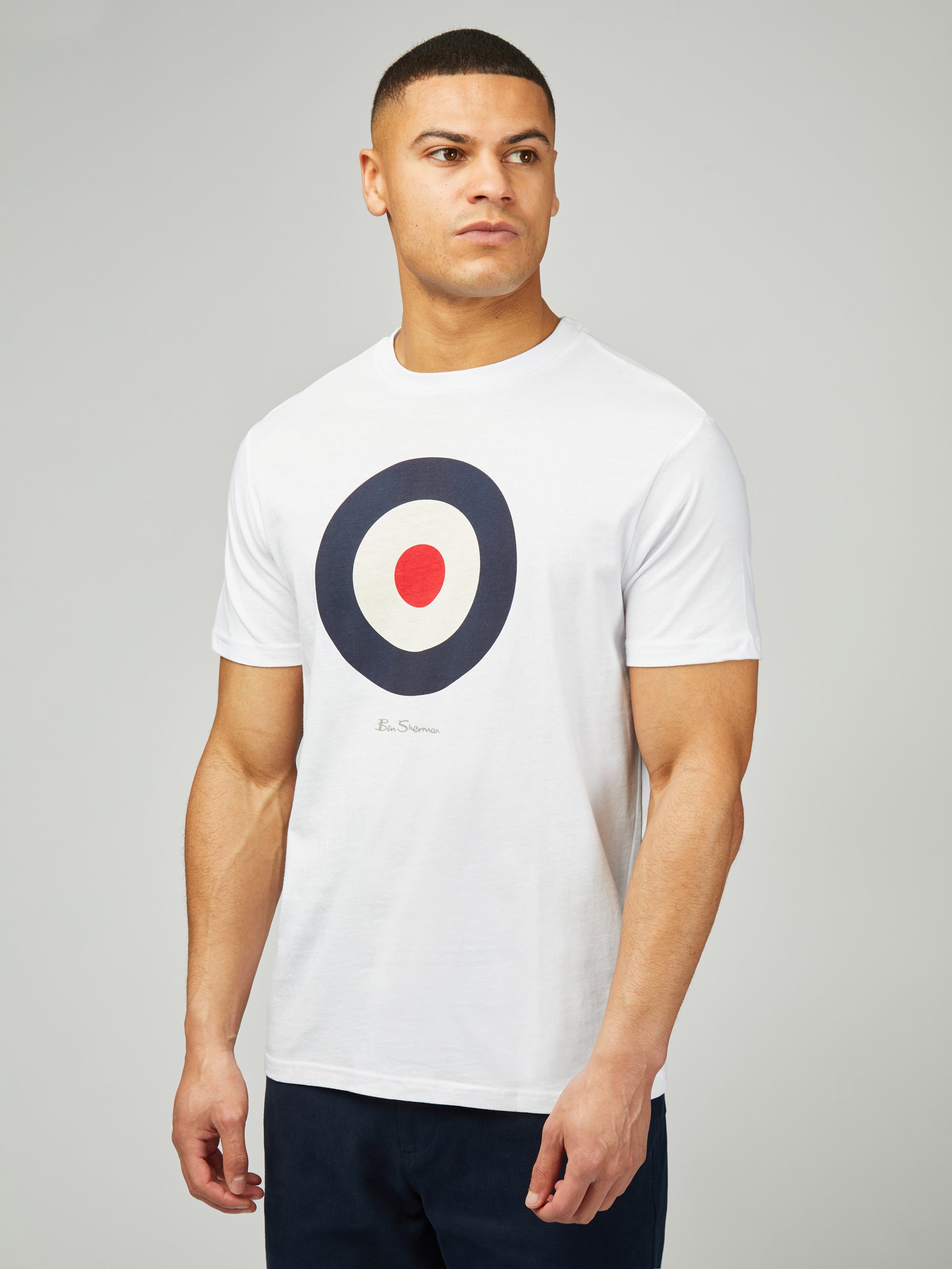 Signature Target Tee - White