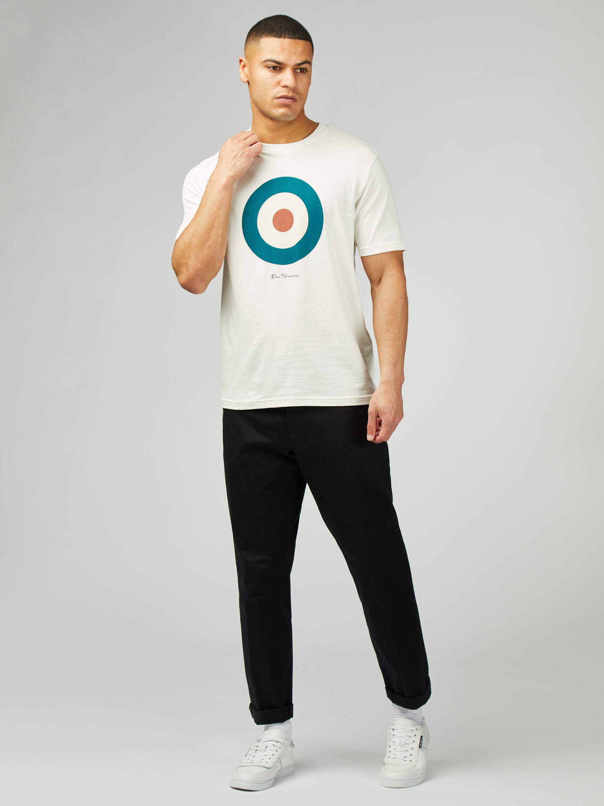 Signature Target Tee - White