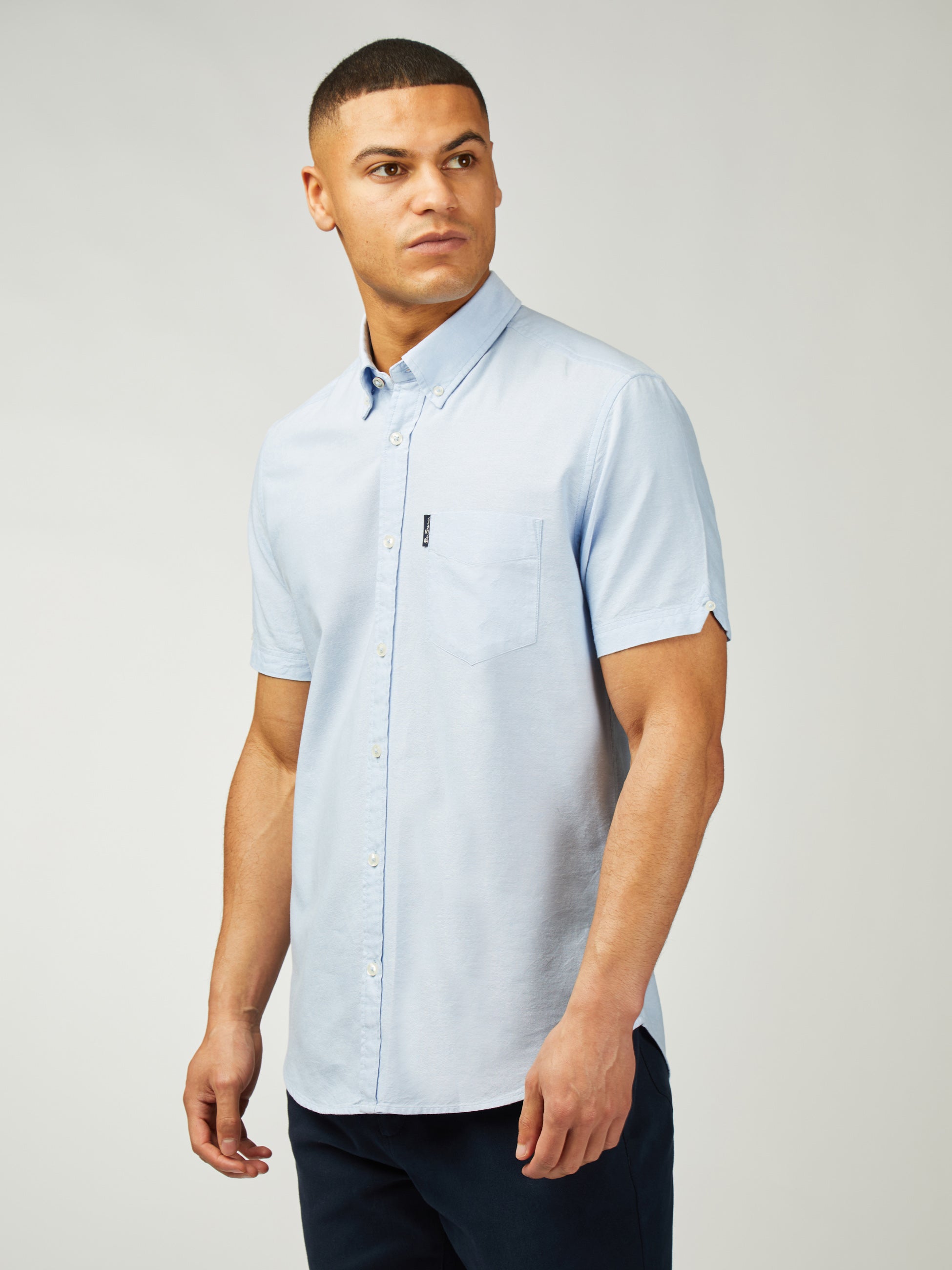 Signature Oxford Short Sleeve - Sky