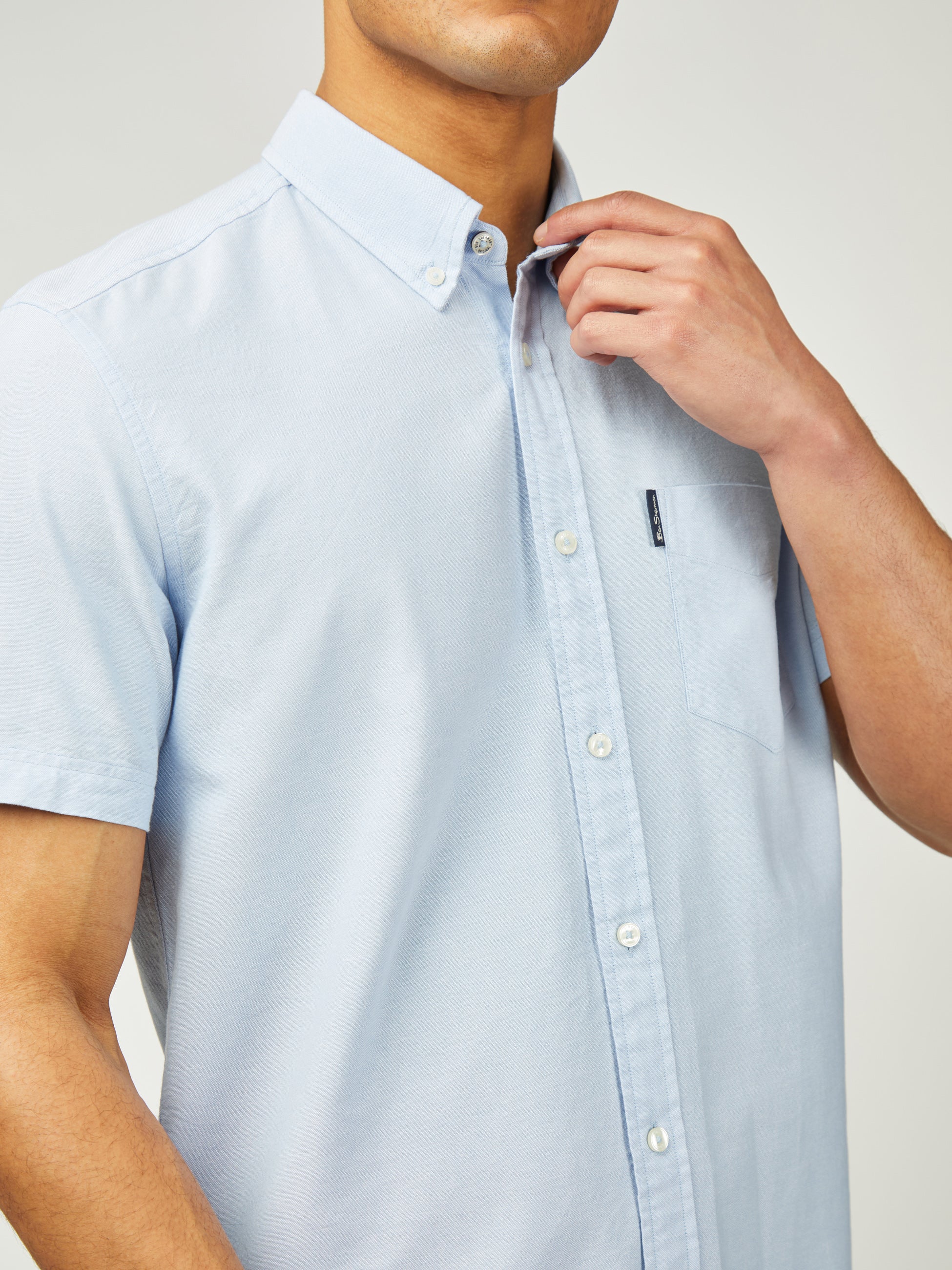 Signature Oxford Short Sleeve - Sky