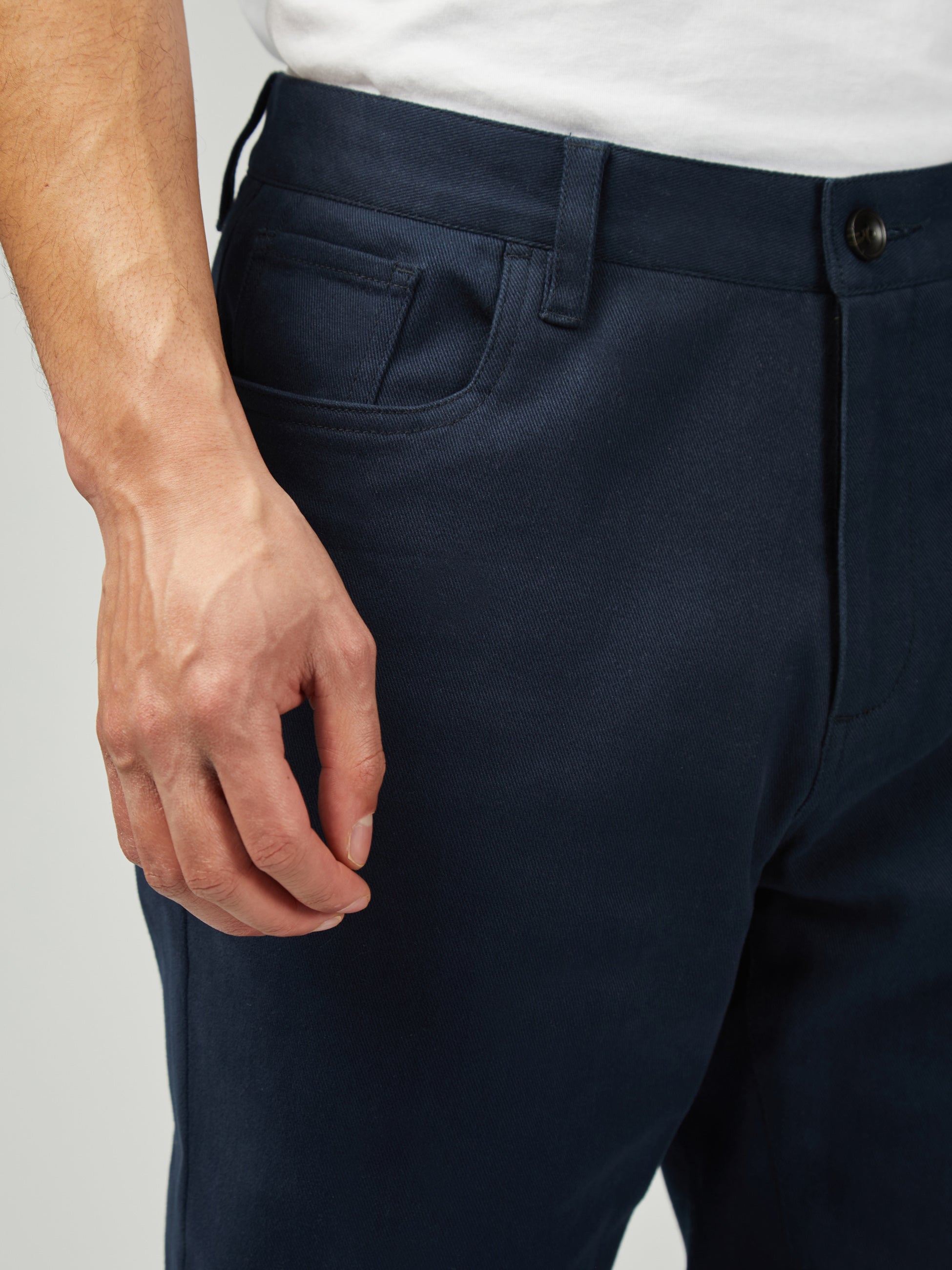 5 Pocket Twill Trouser - Dark Navy