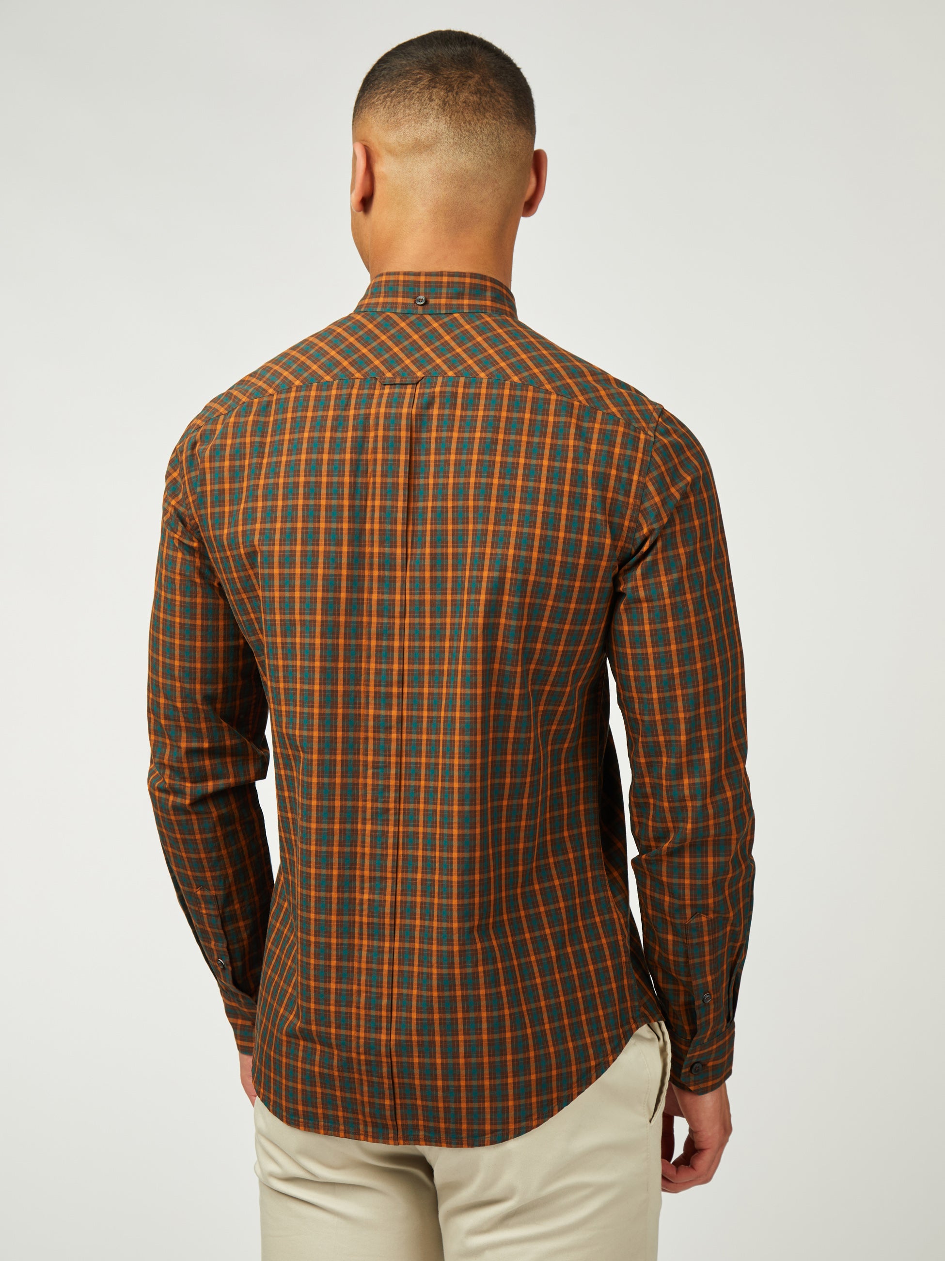 Signature House Check Long Sleeve - Orange