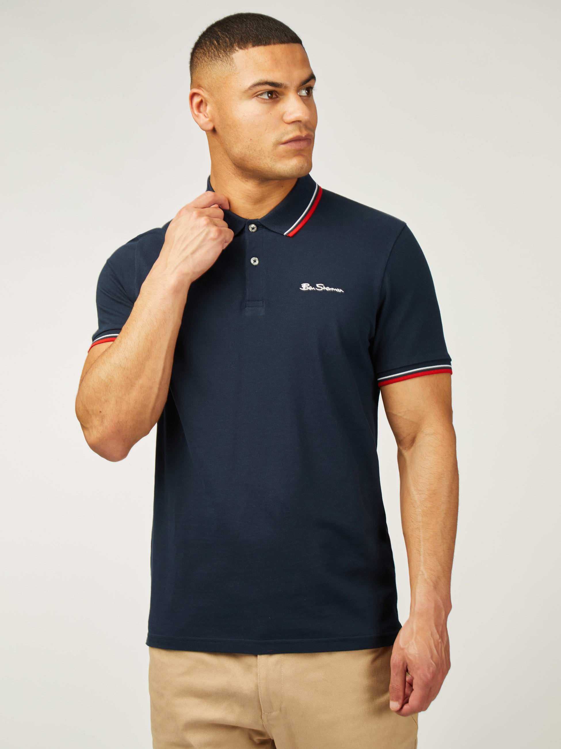 Signature Pique Polo - Dark Navy