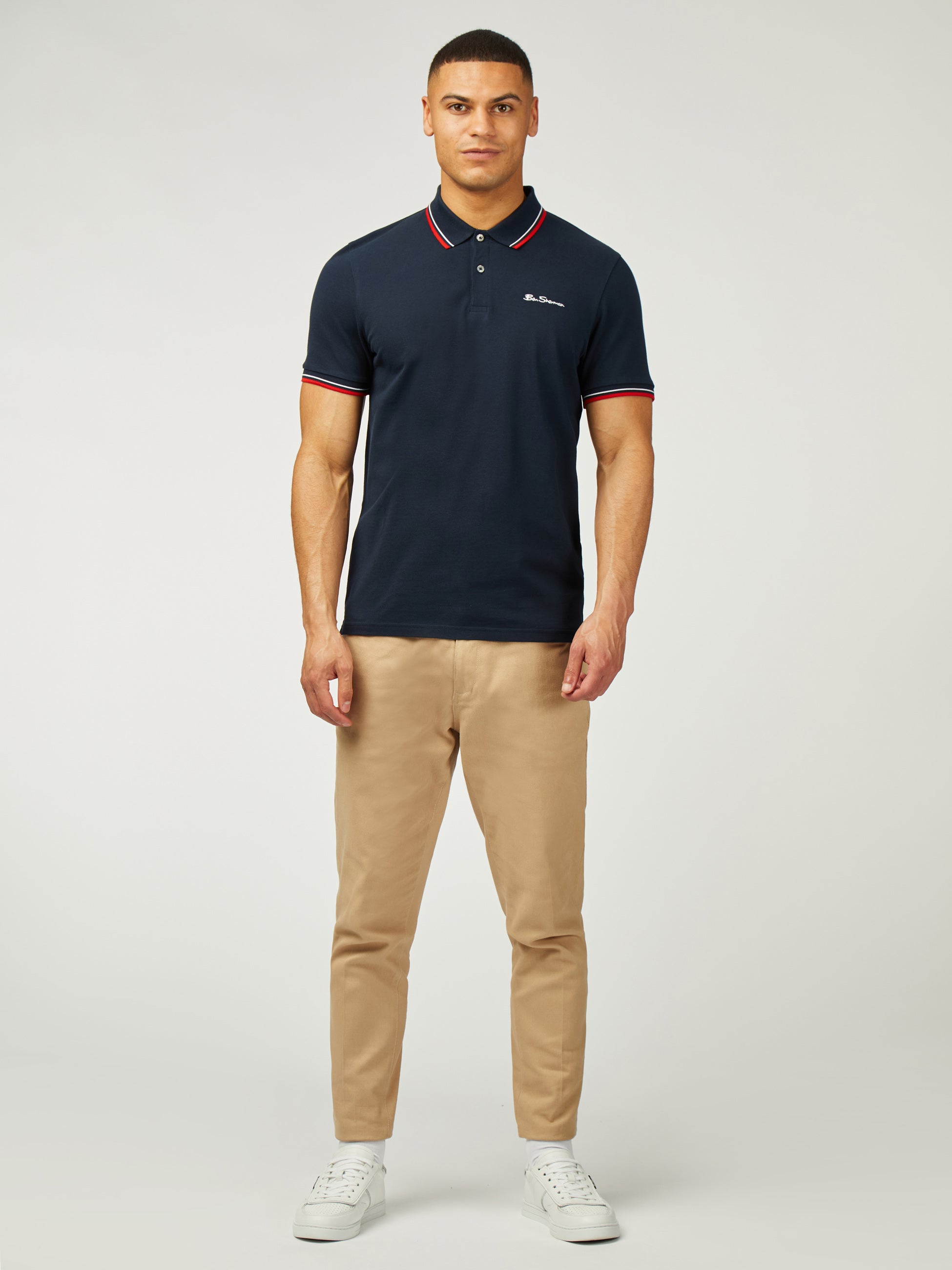 Signature Pique Polo - Dark Navy