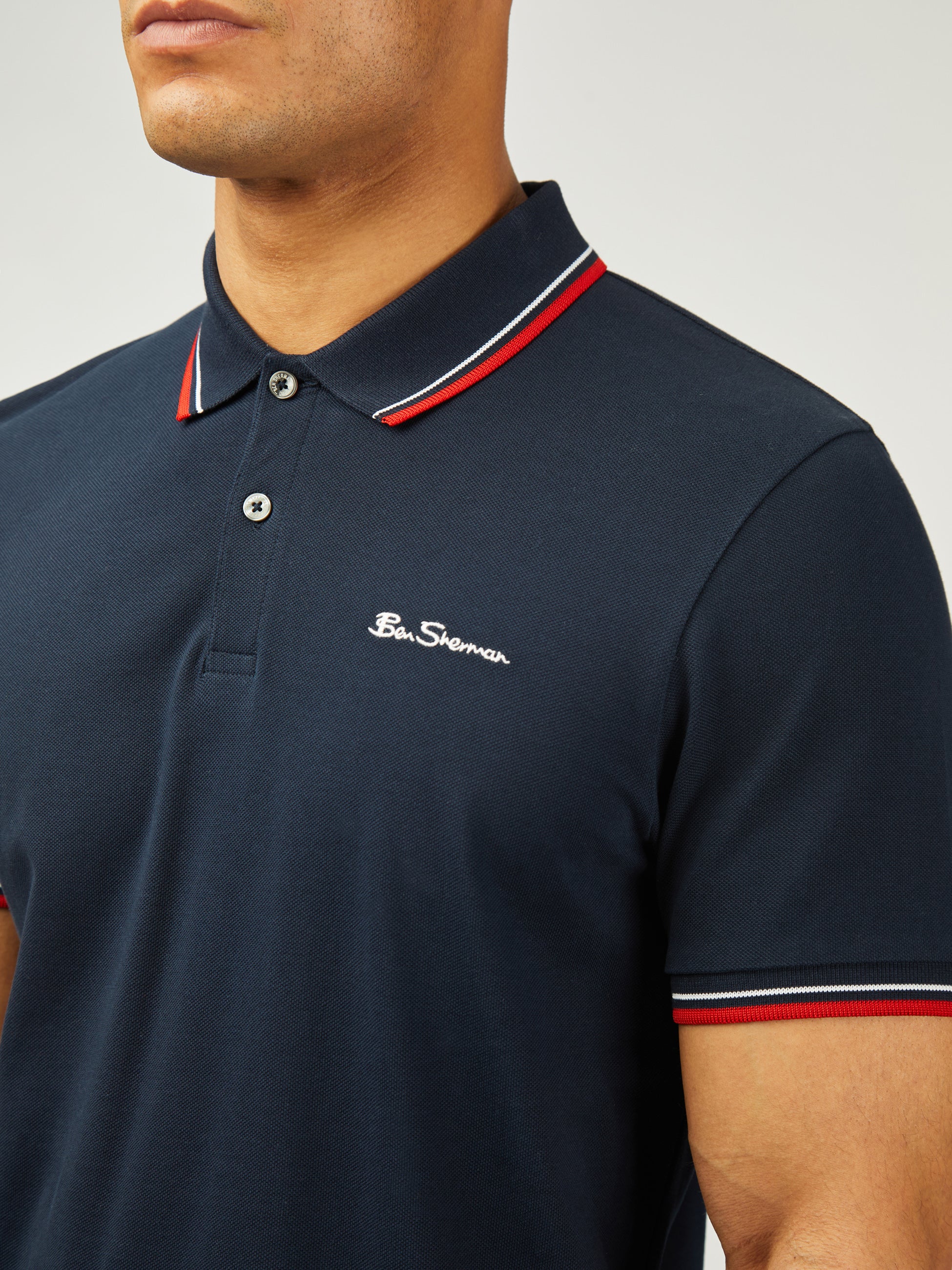 Signature Pique Polo - Dark Navy