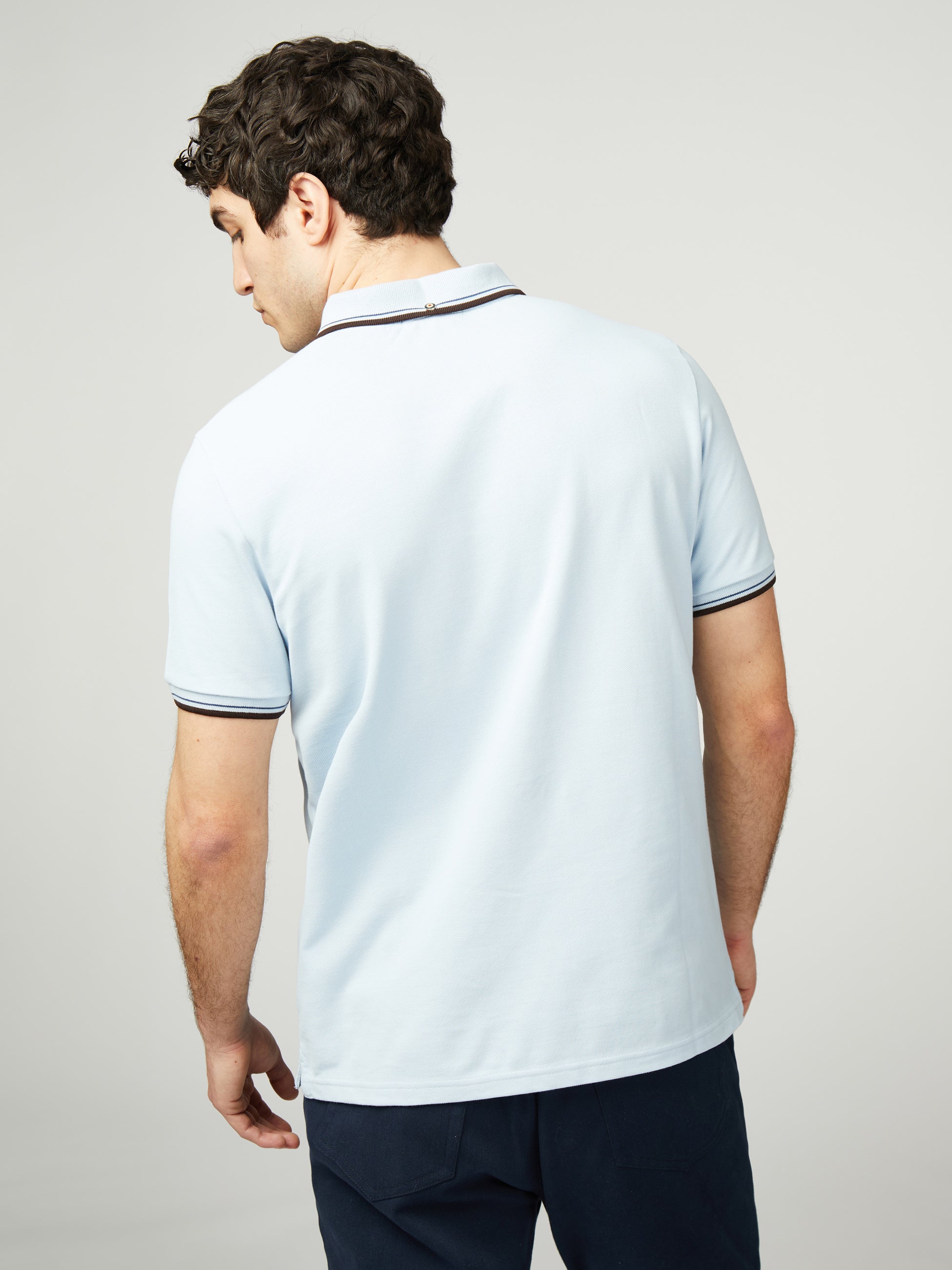 Signature Pique Polo - Sky