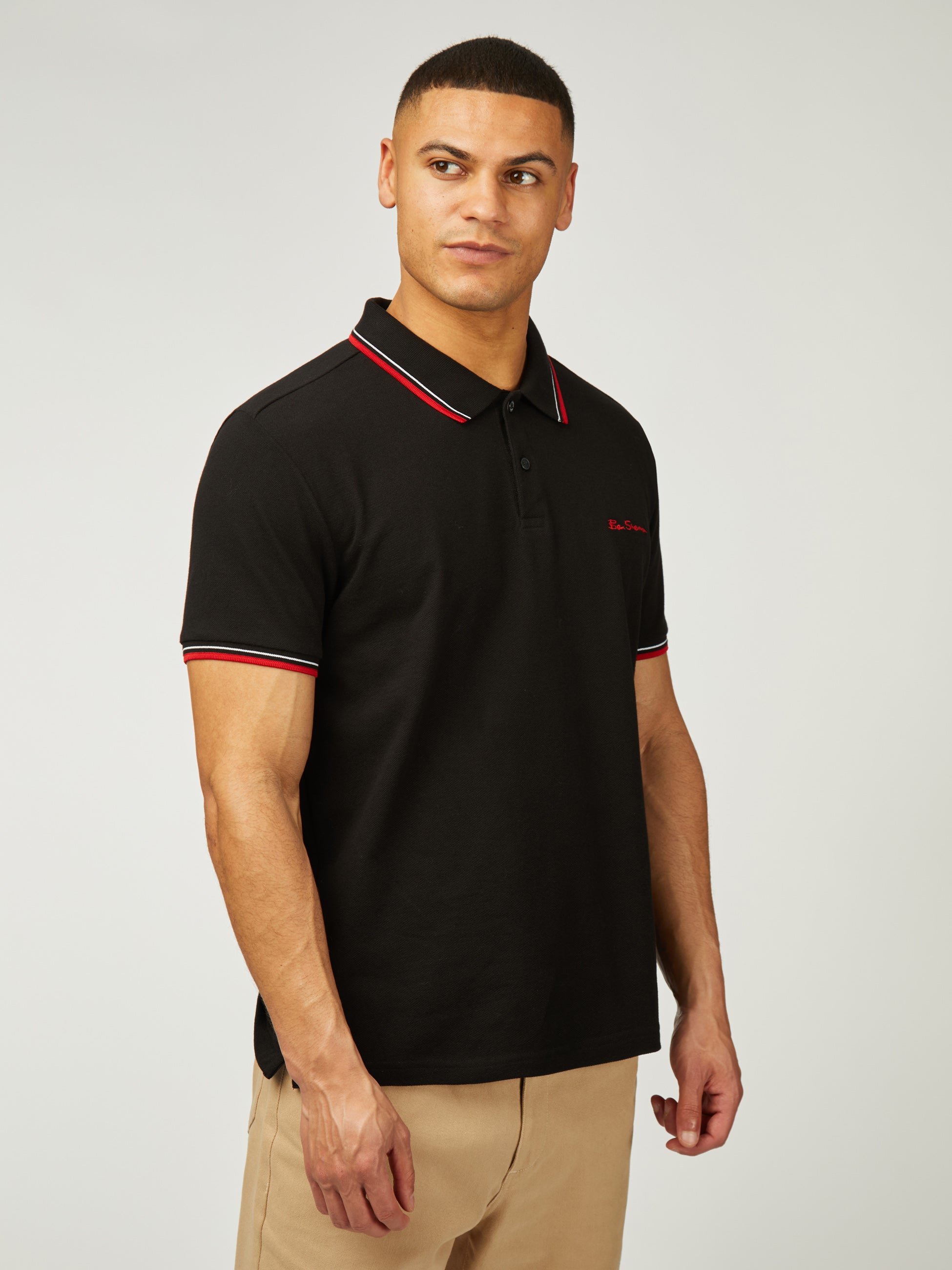 Signature Pique Polo - Black