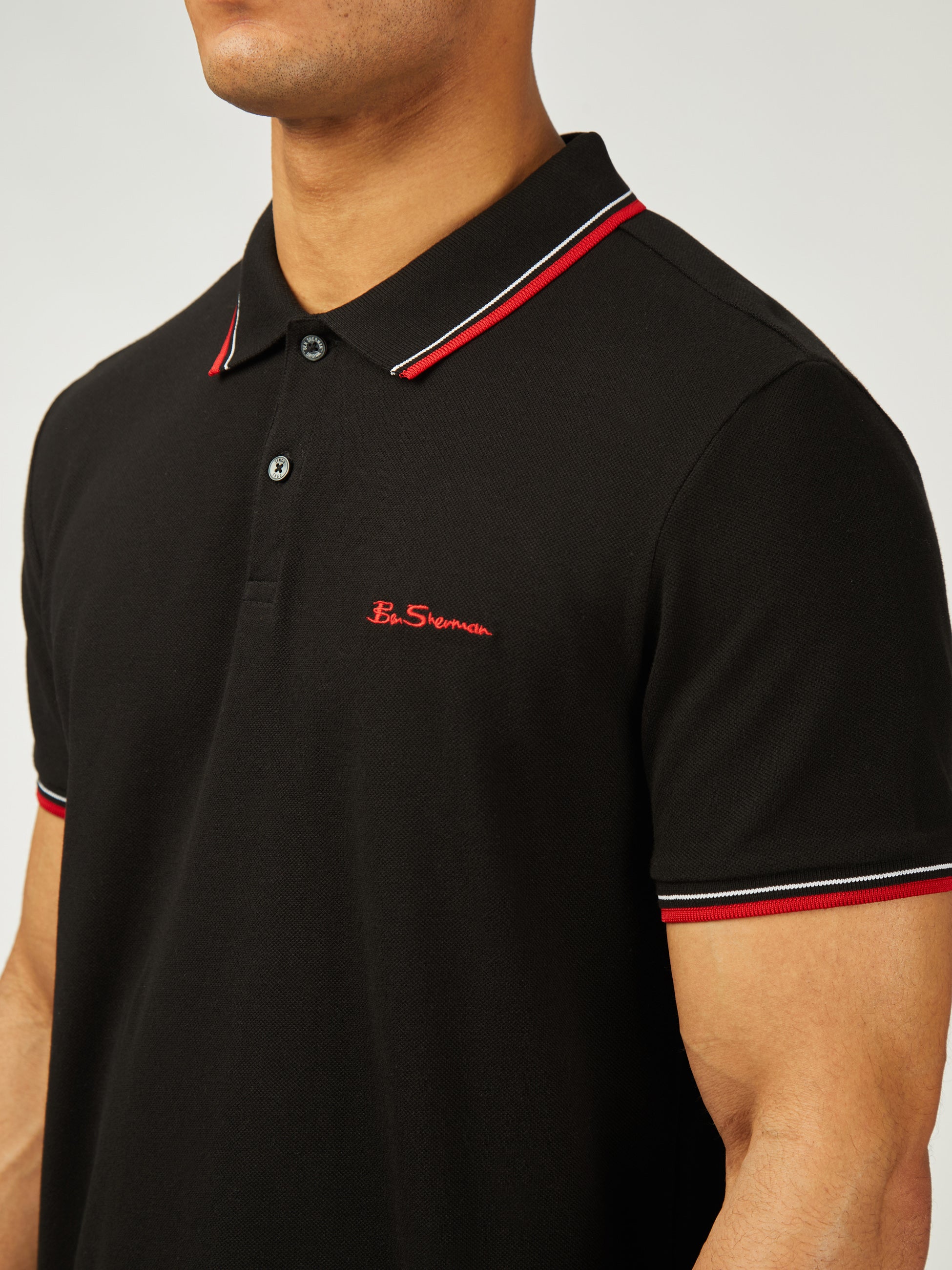 Signature Pique Polo - Black