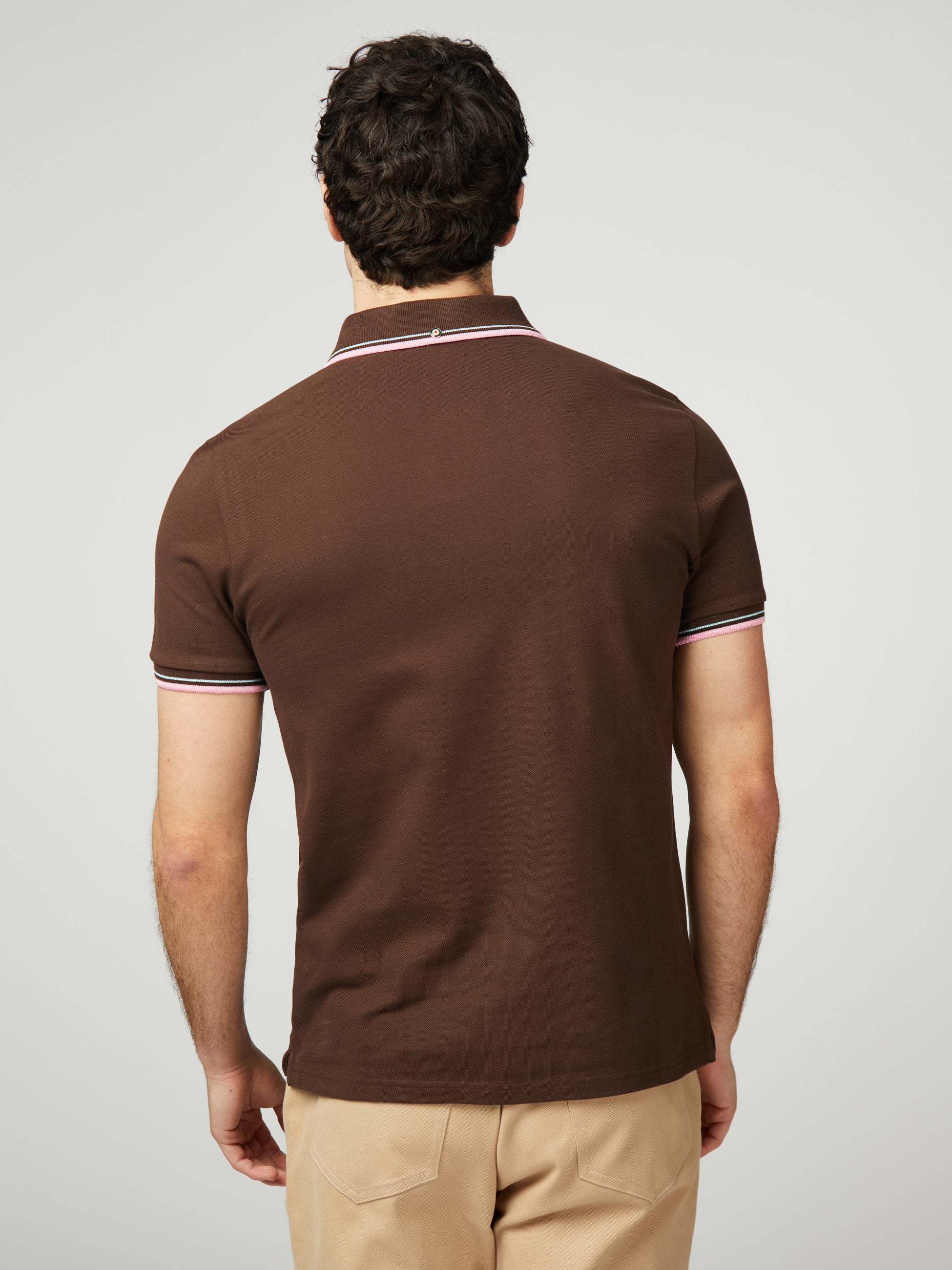 Signature Pique Polo - Dark Brown