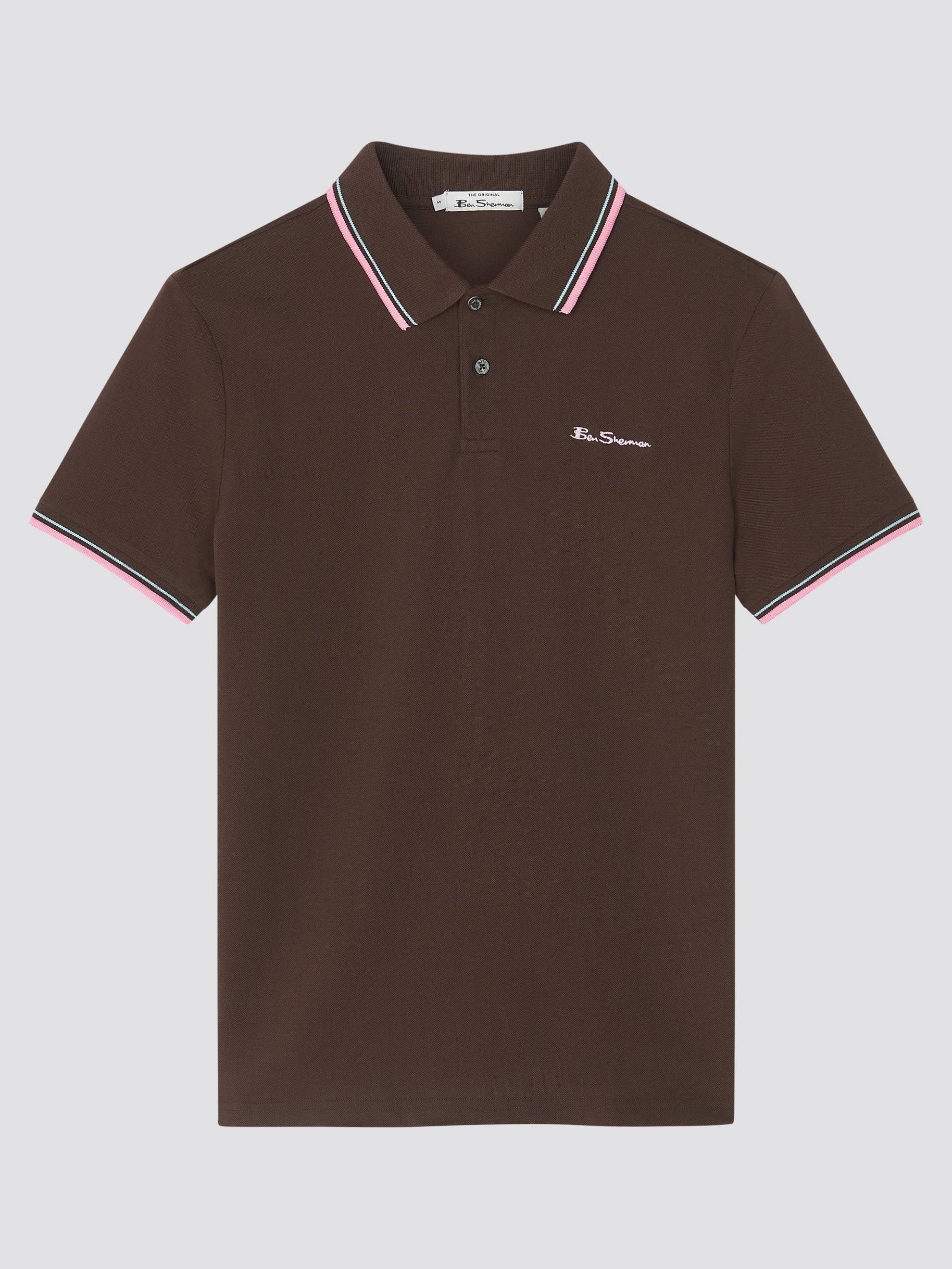 Signature Pique Polo - Dark Brown