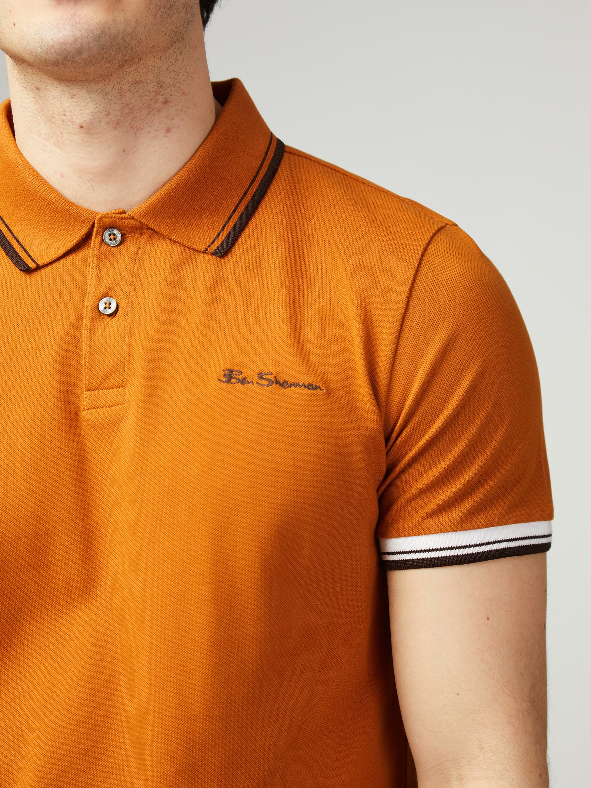 Signature Pique Polo Orange