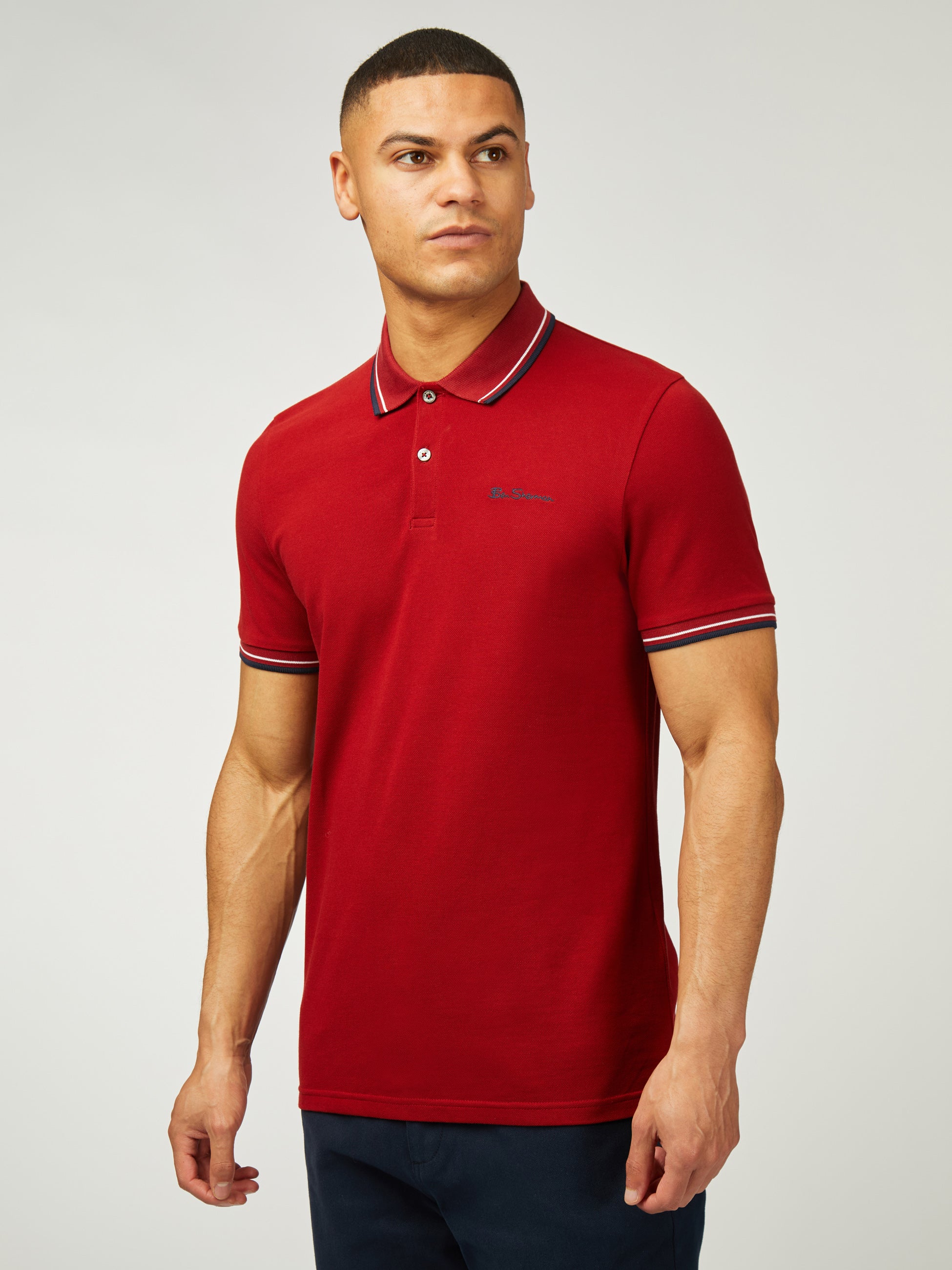 Signature Pique Polo - Red