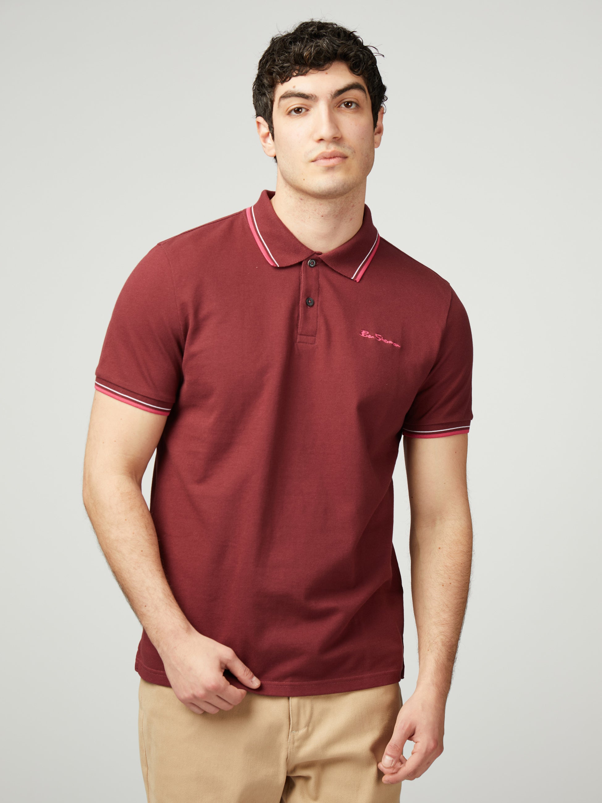 Signature Pique Polo - Wine