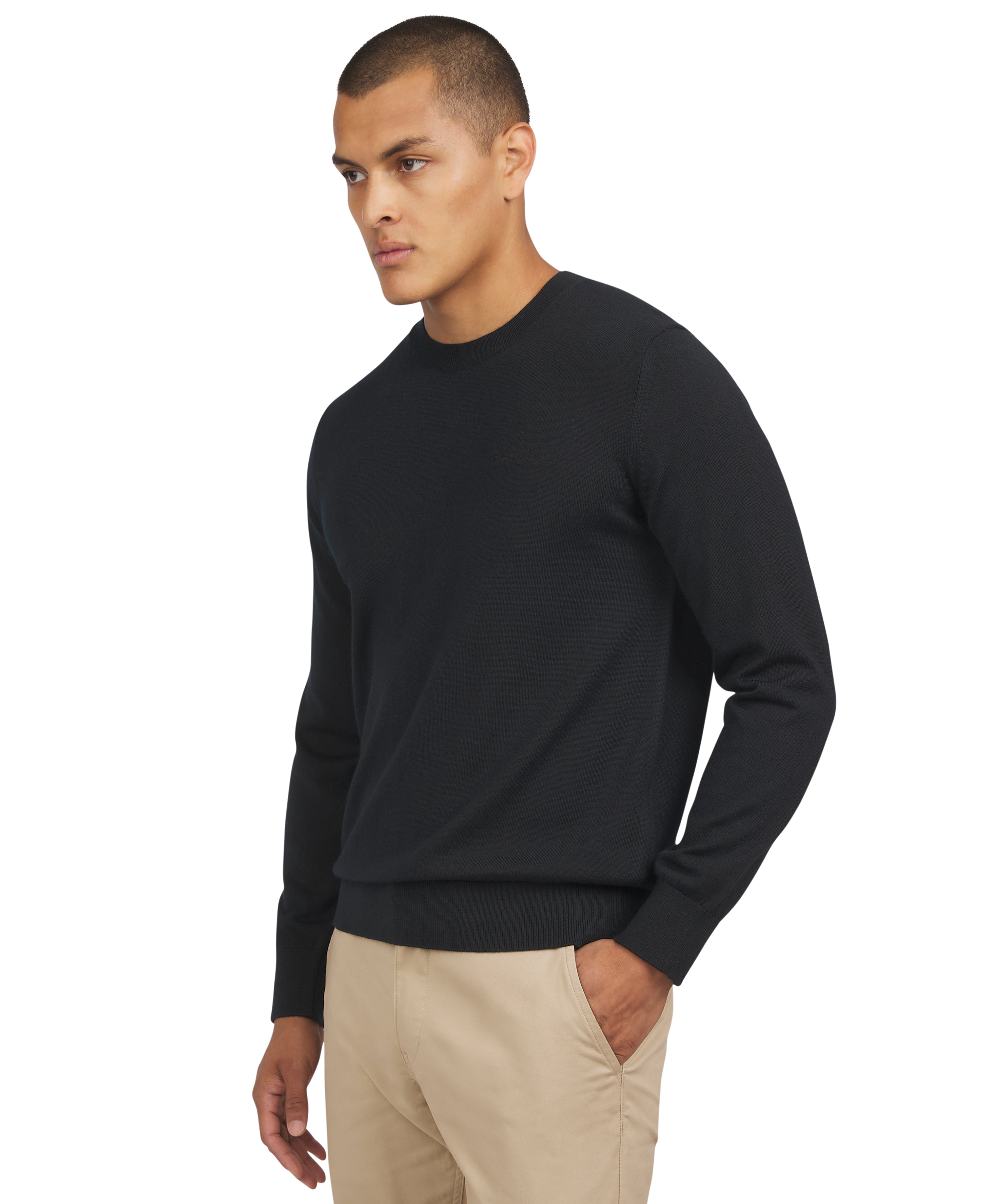 Merino Crew - Black