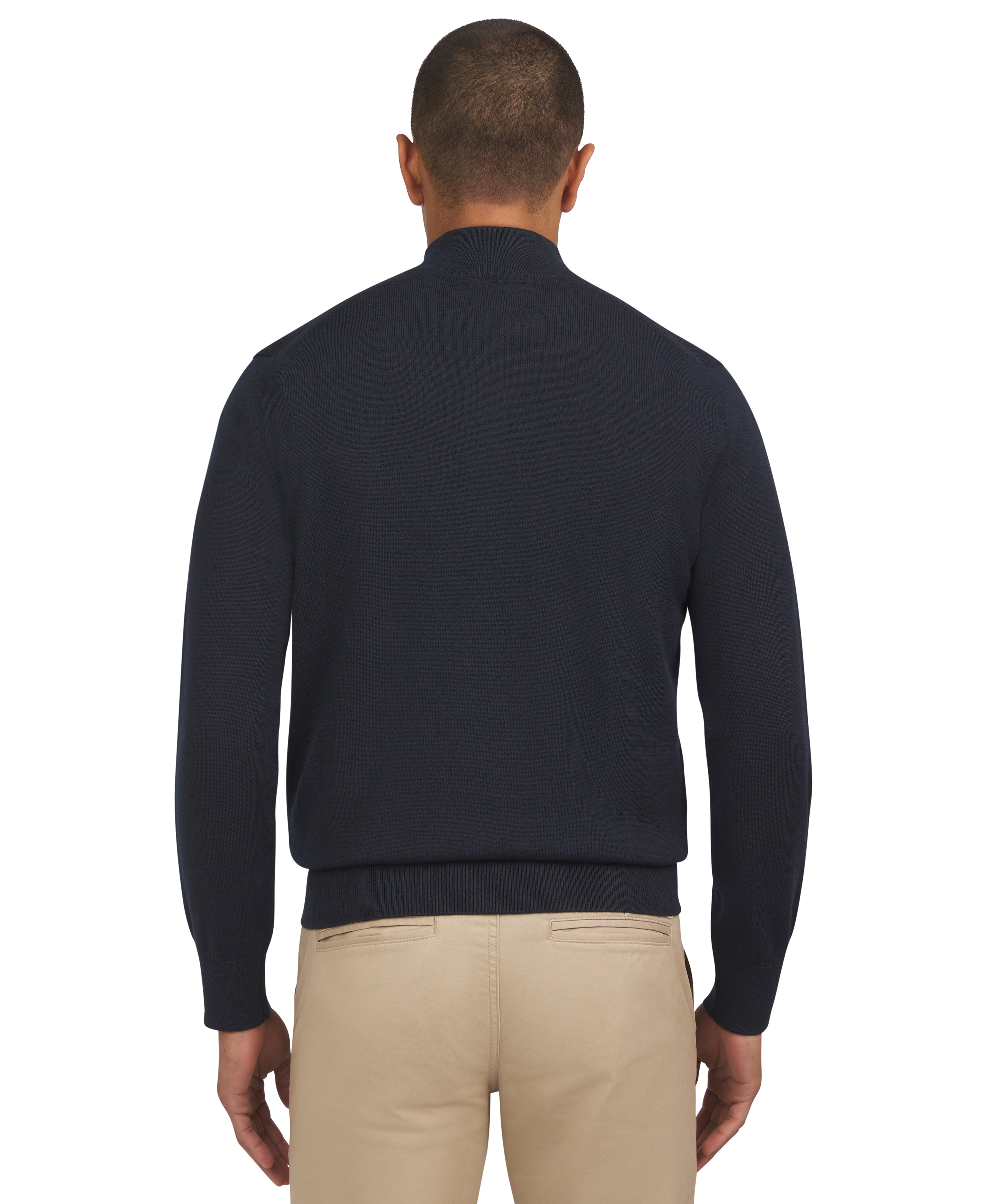 Merino Half Zip - Dark Navy