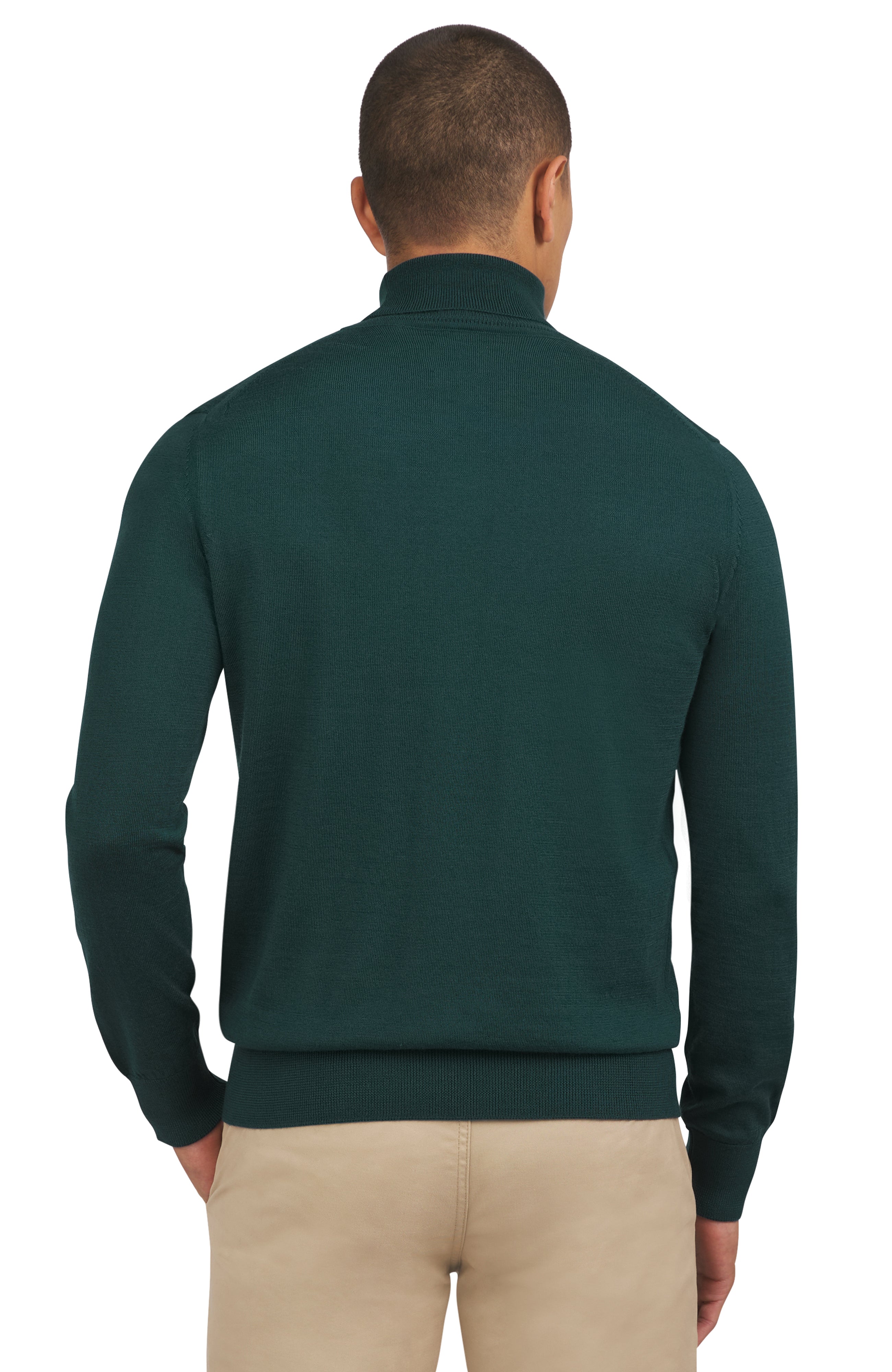 Merino Roll Neck - Jade