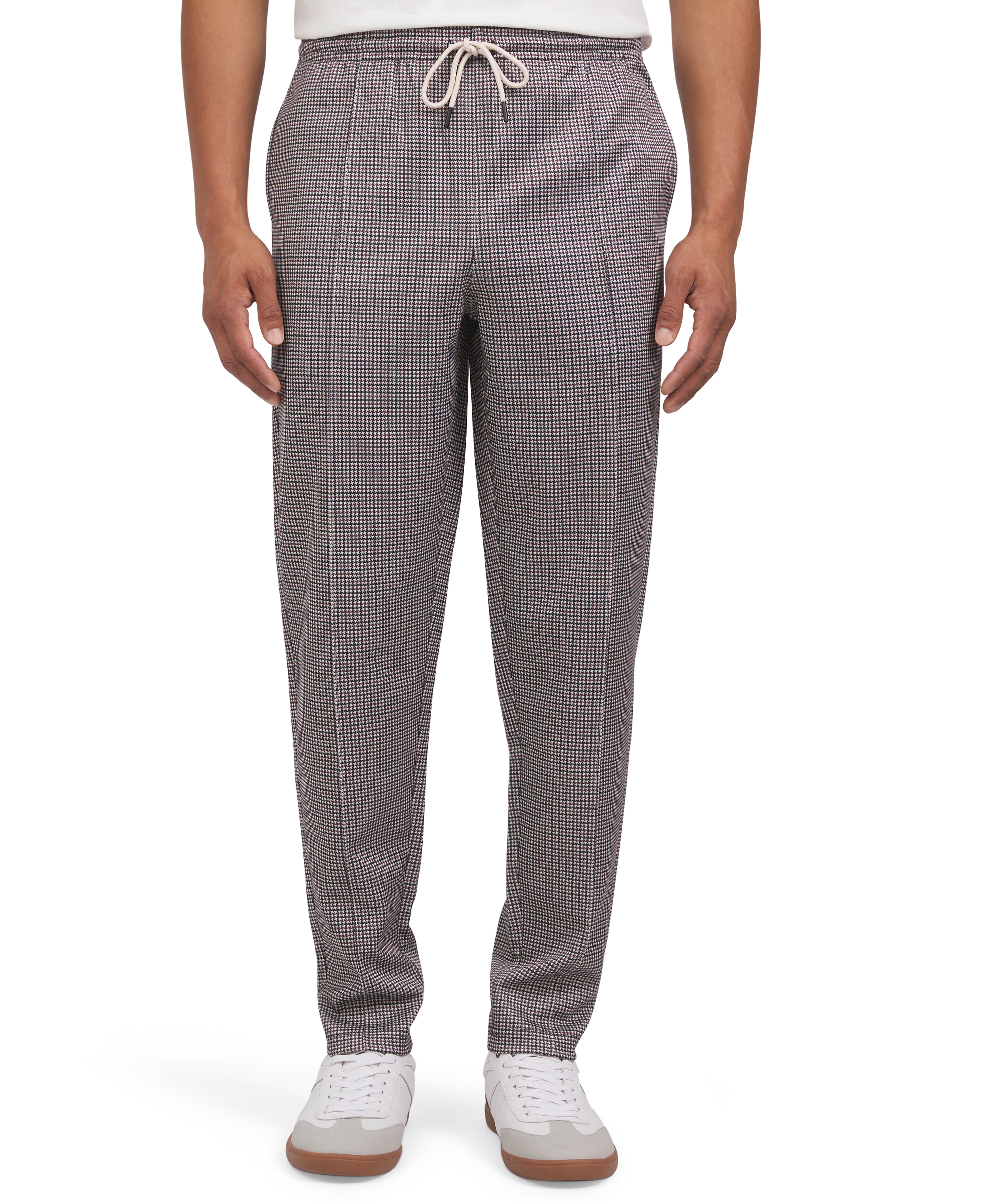 Houndstooth Tricot Track Pant - Tofu