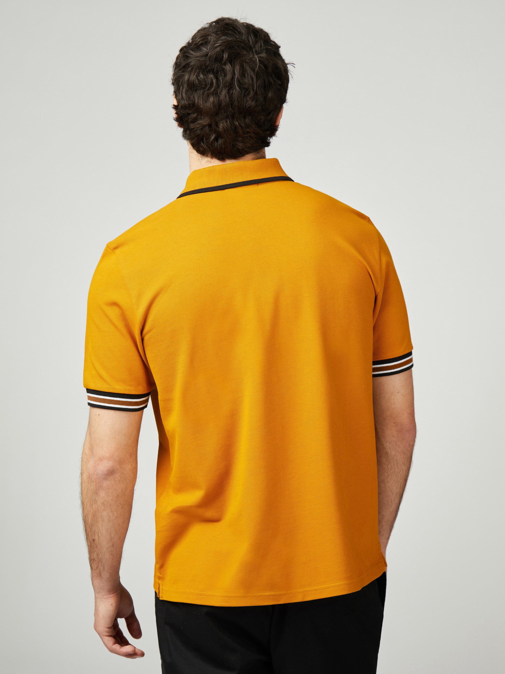 Placket Interest Polo - Antique Gold