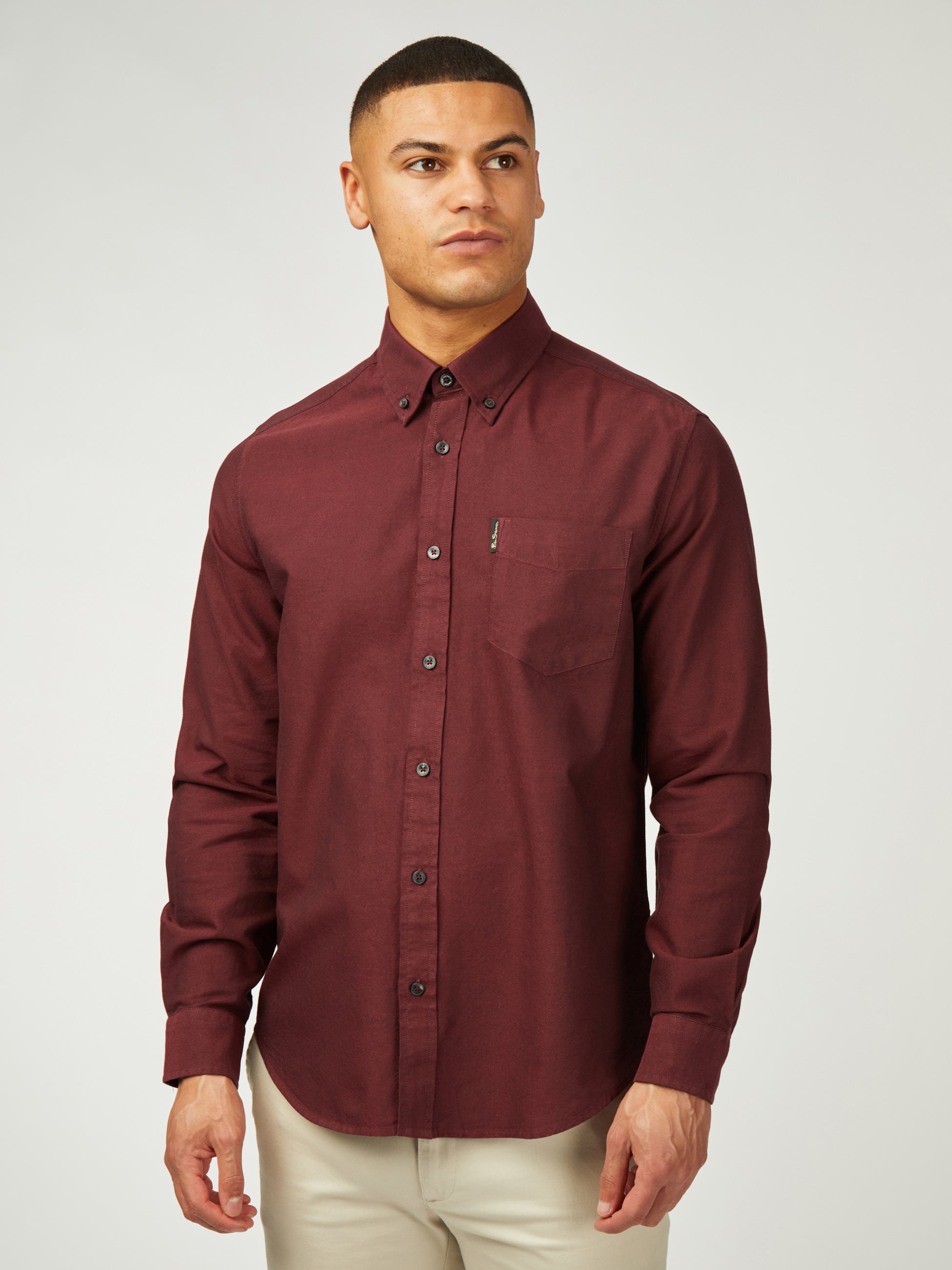 Signature Oxford Long Sleeve - Wine