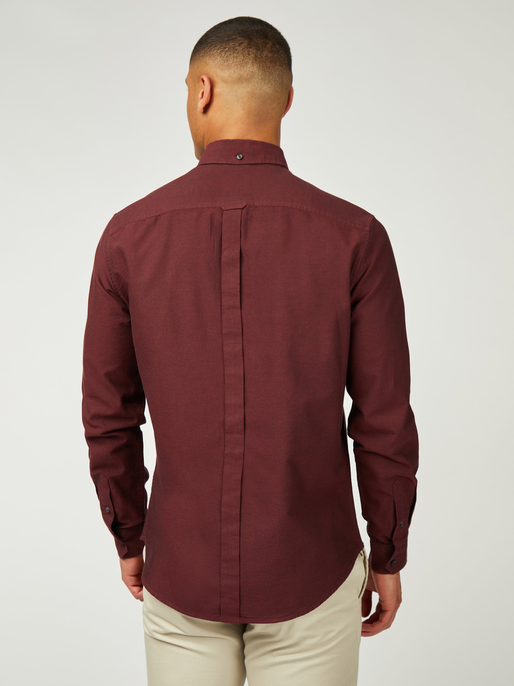 Signature Oxford Long Sleeve - Wine