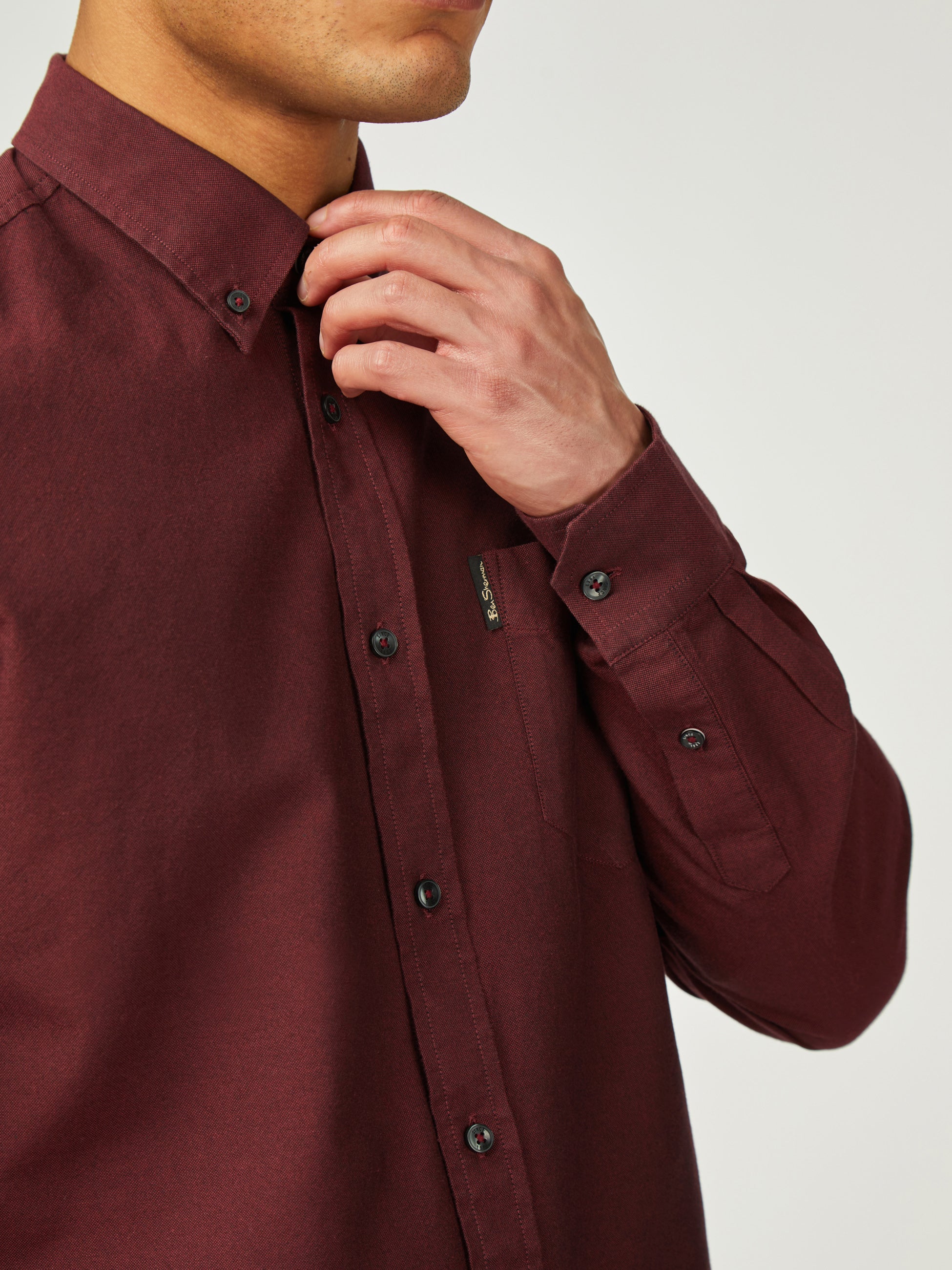 Signature Oxford Long Sleeve - Wine