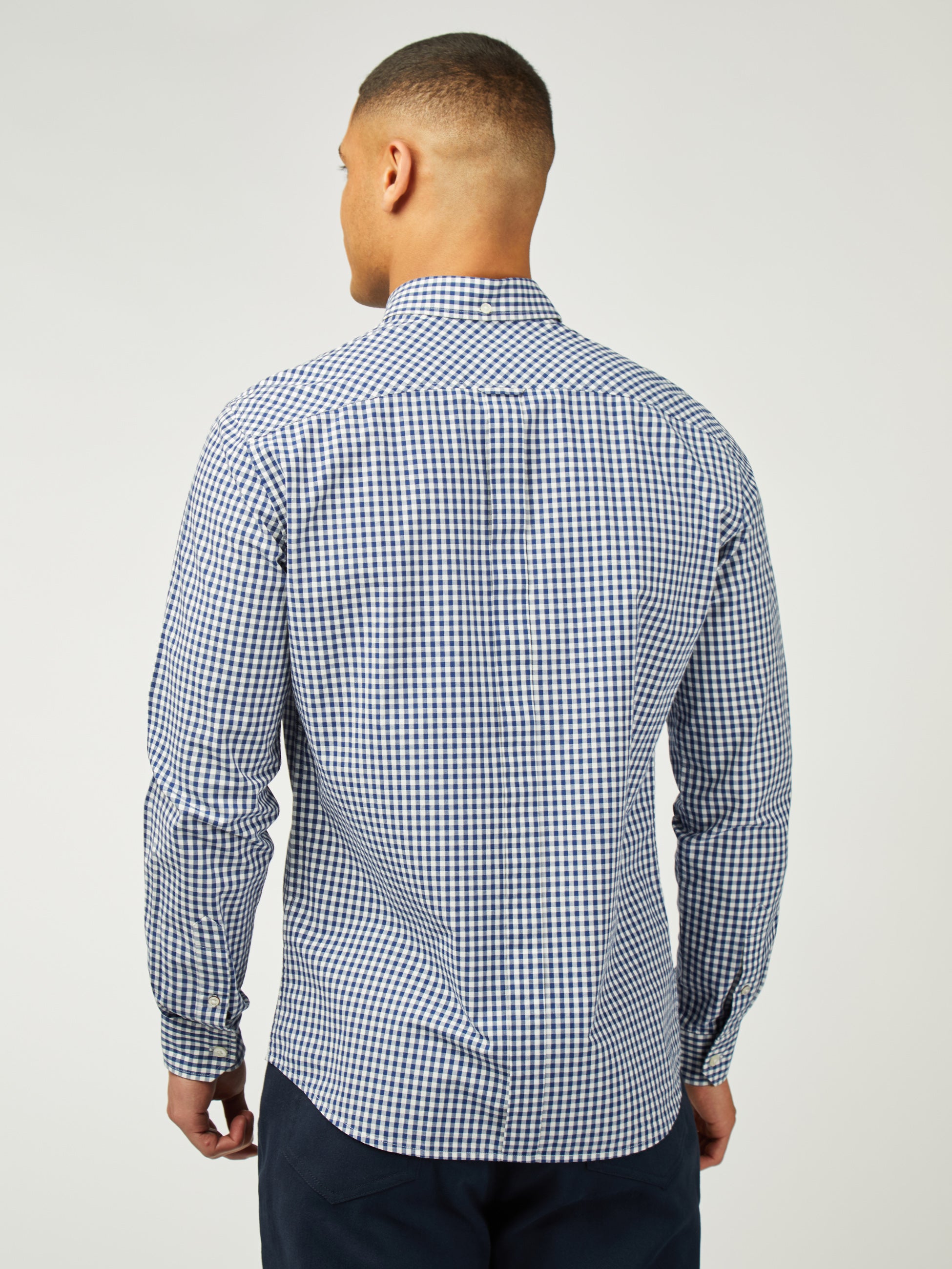 Signature Gingham Long Sleeve - Dark Blue