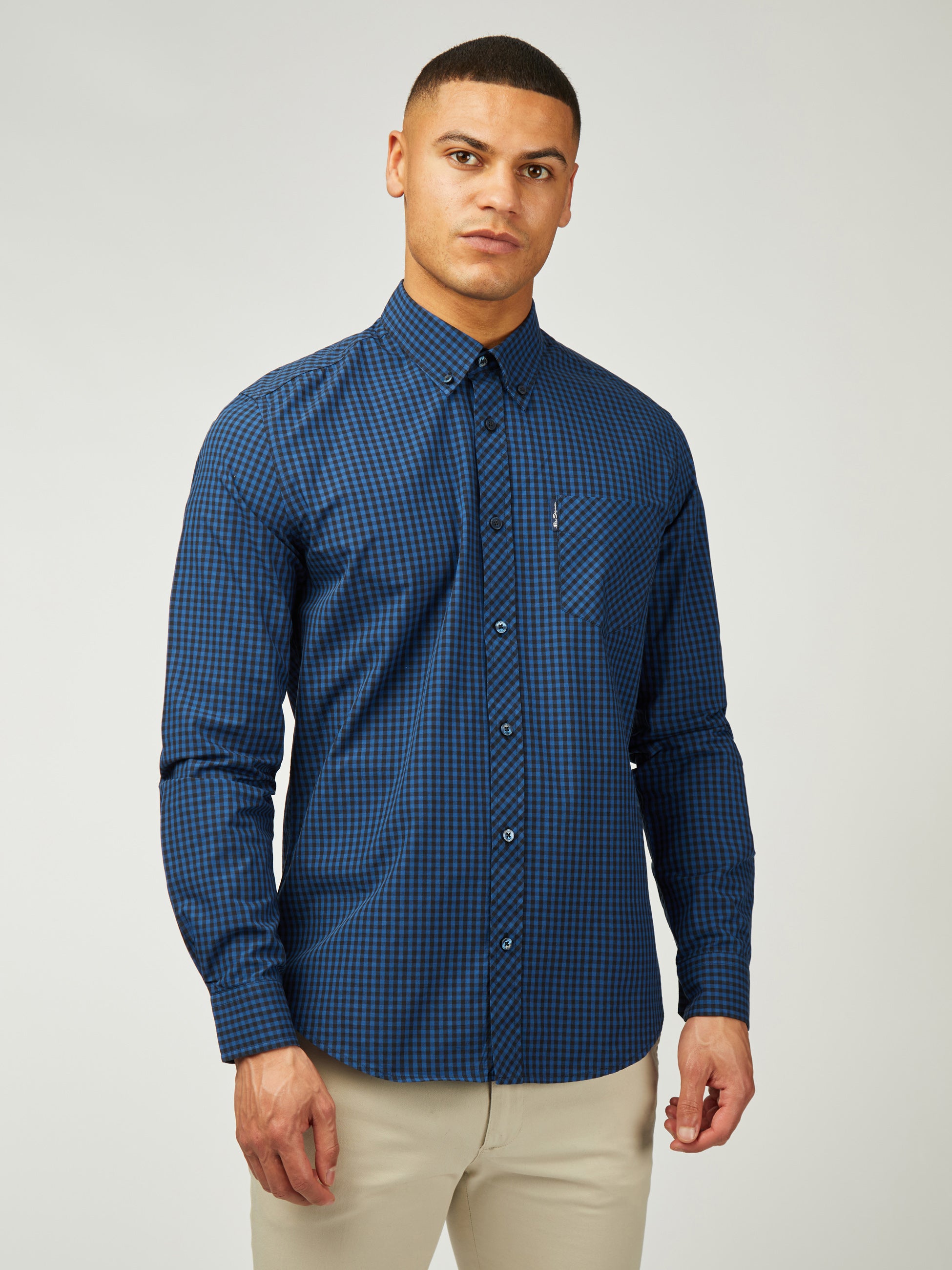 Signature Gingham Long Sleeve - Royal Blue