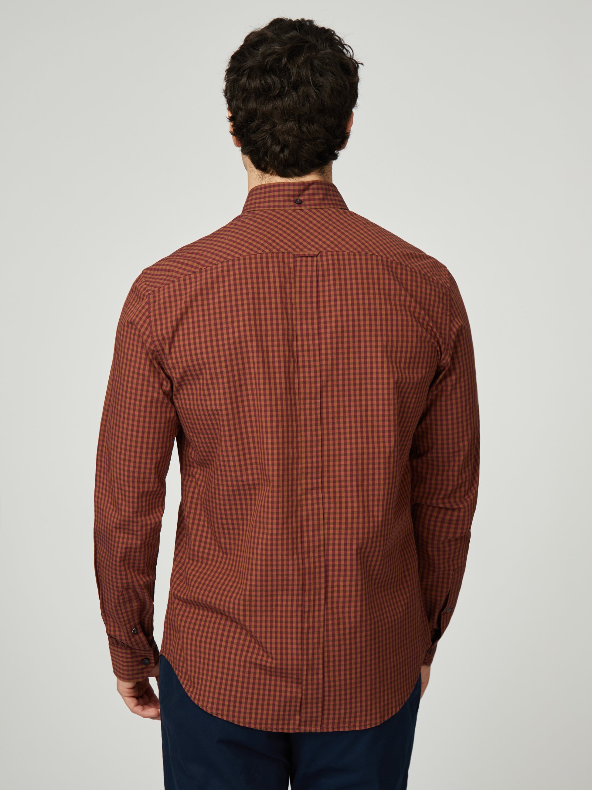 Signature Gingham Long Sleeve - Wine