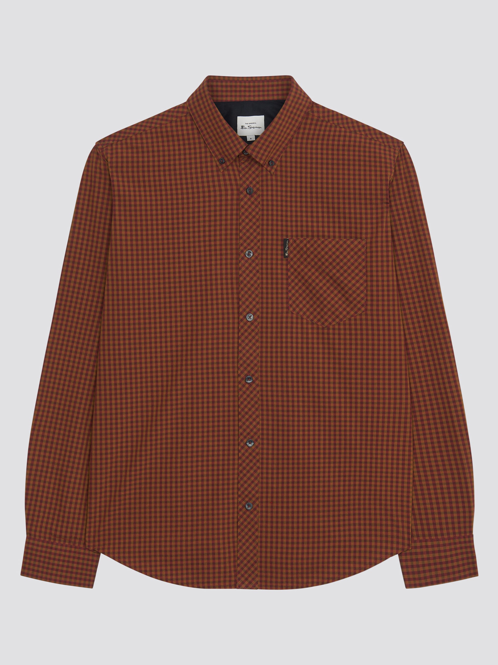 Signature Gingham Long Sleeve - Wine