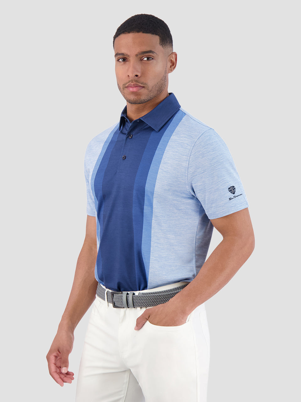 Vertical Stripes Polo - Blue