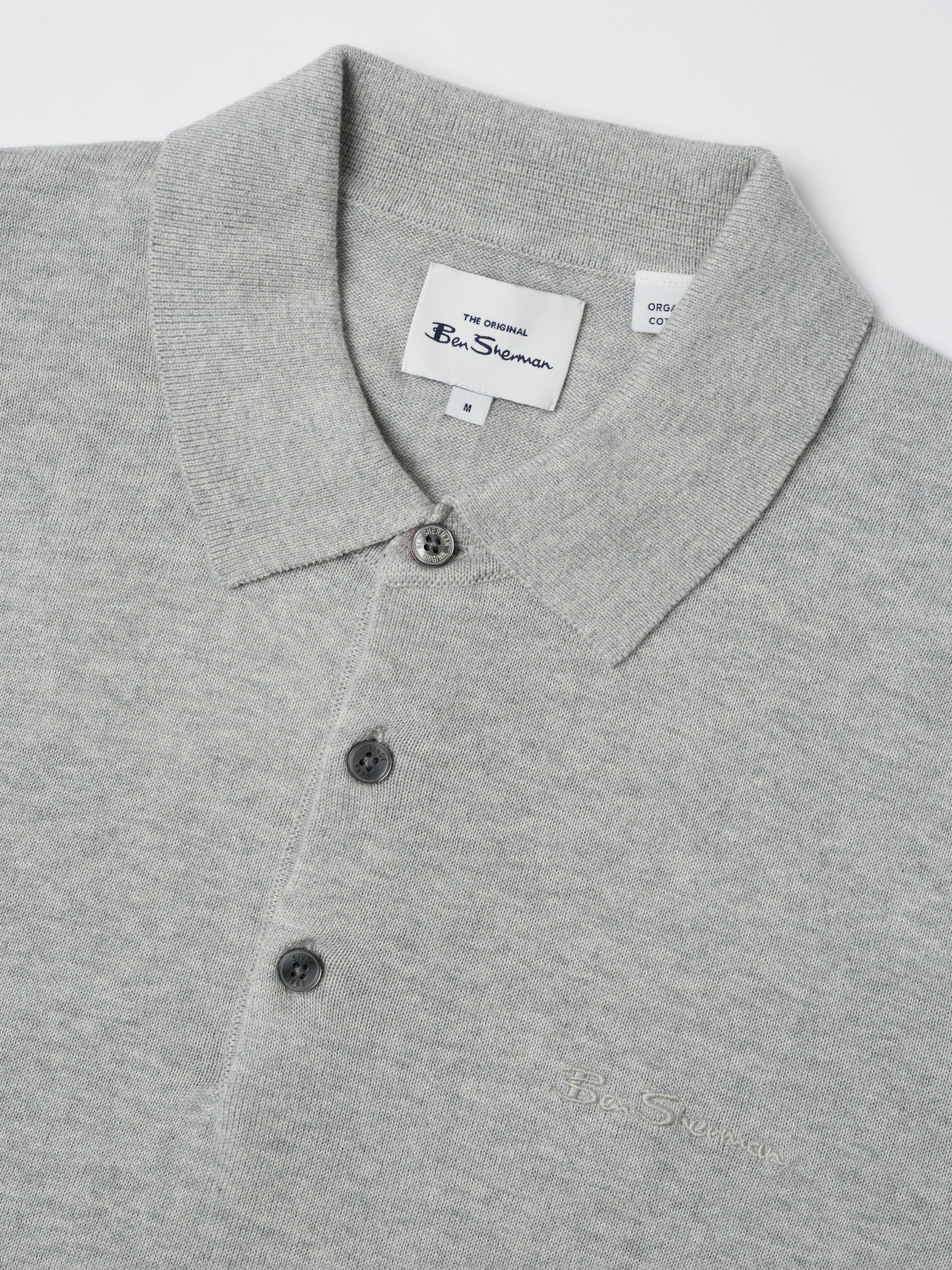 Signature Knit Polo - Steel