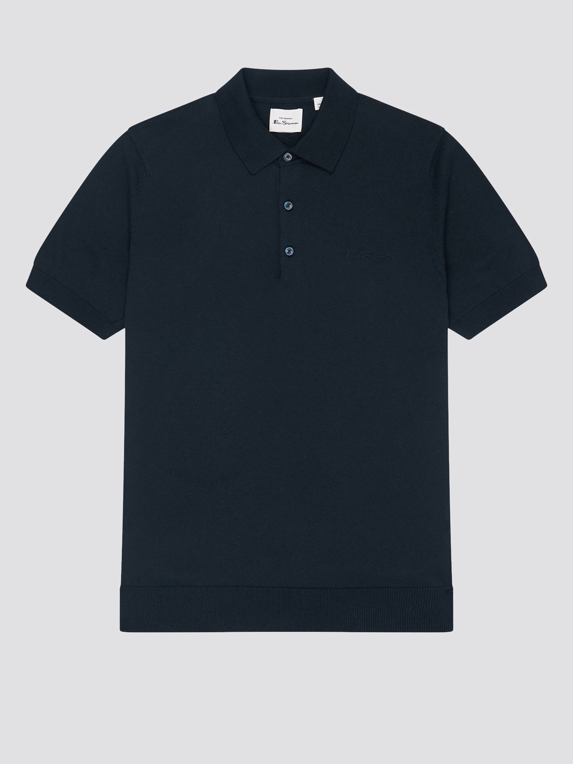 Signature Knit Polo - Dark Navy