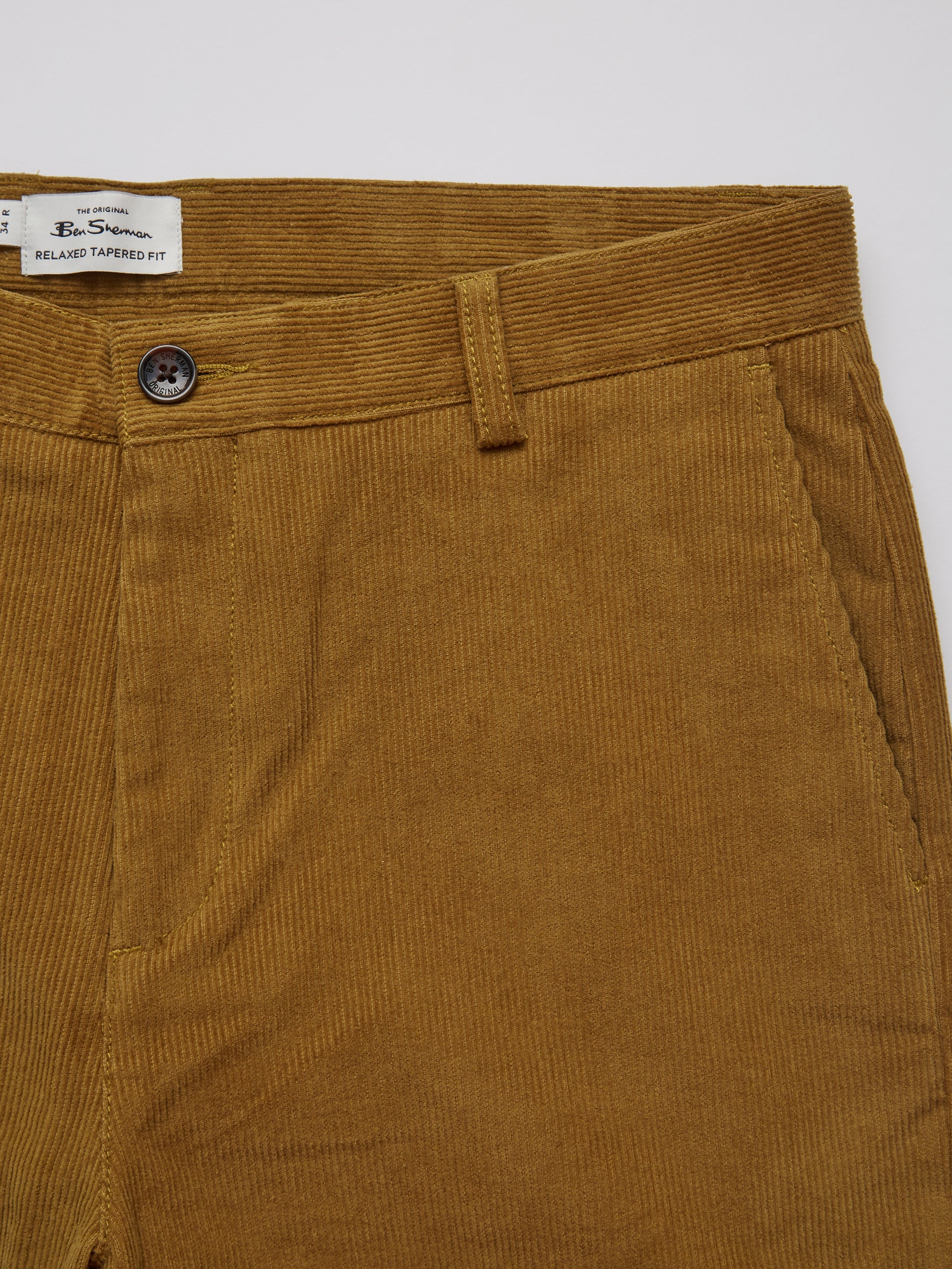 Tapered Corduroy Trouser - Bronze