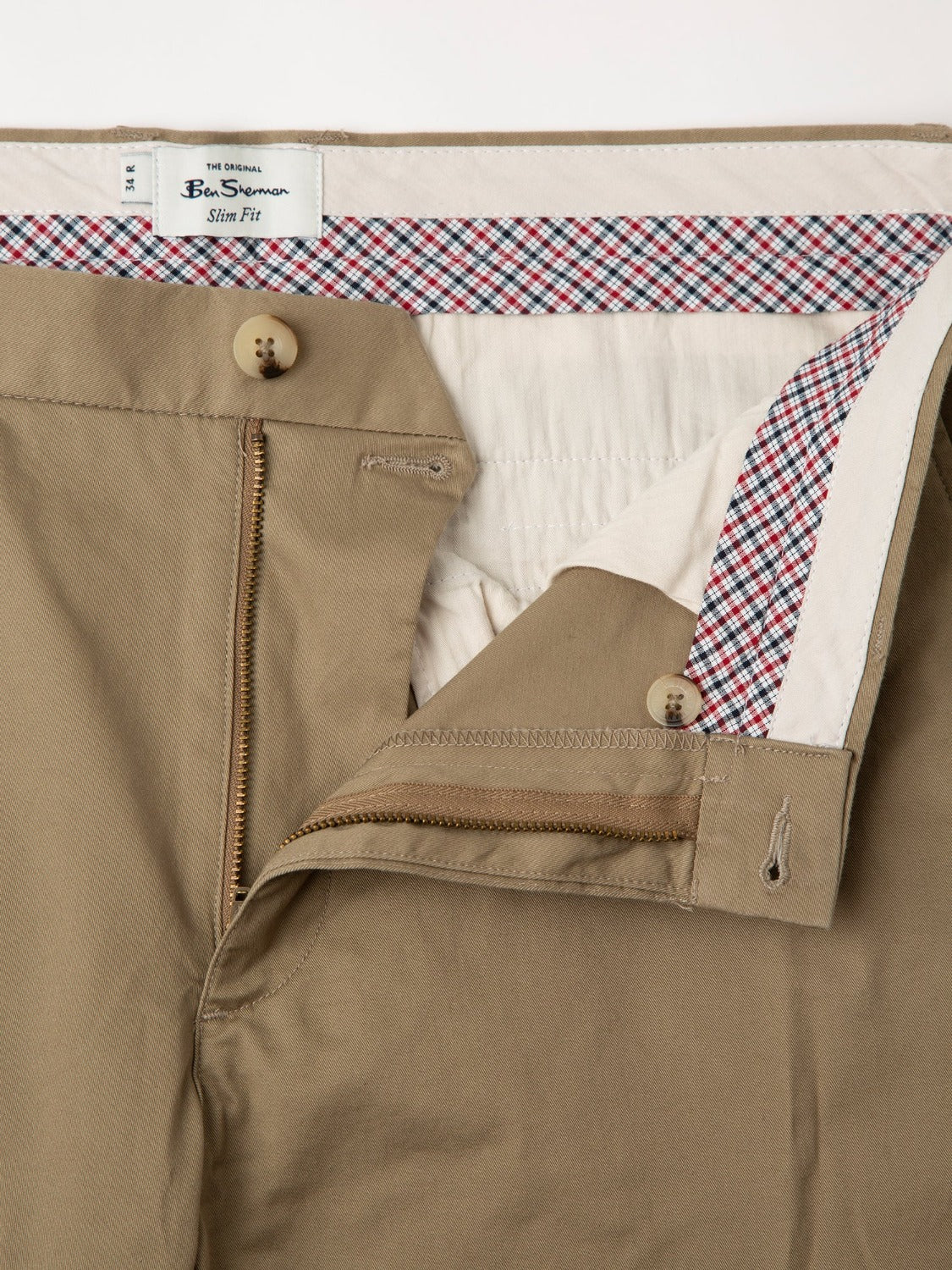 Signature Slim Stretch Chino Pant Stone