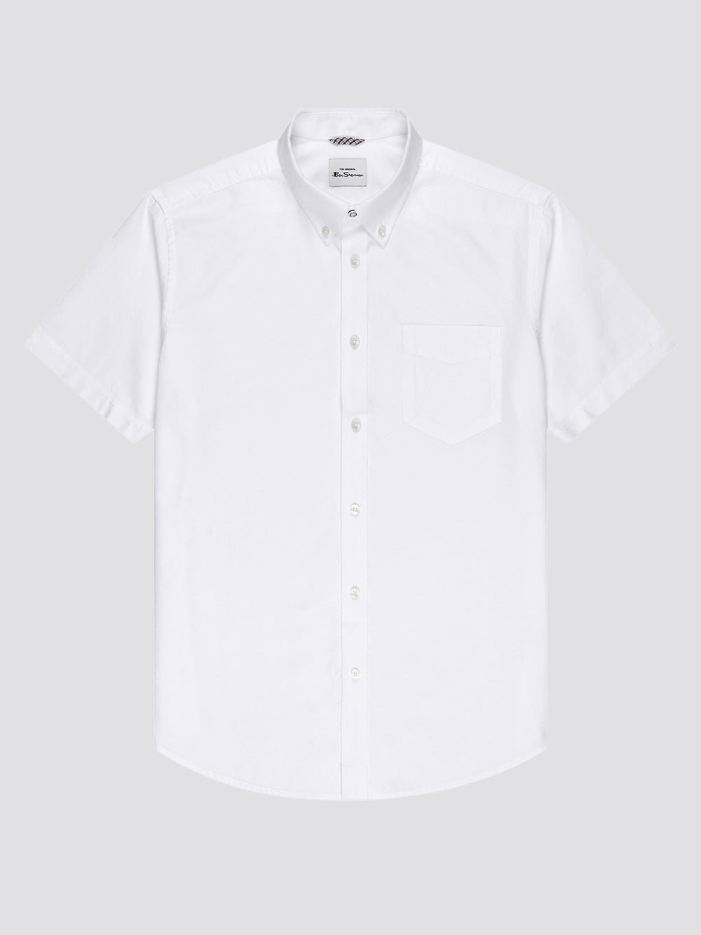 Signature Short-Sleeve Oxford Shirt - White - Ben Sherman