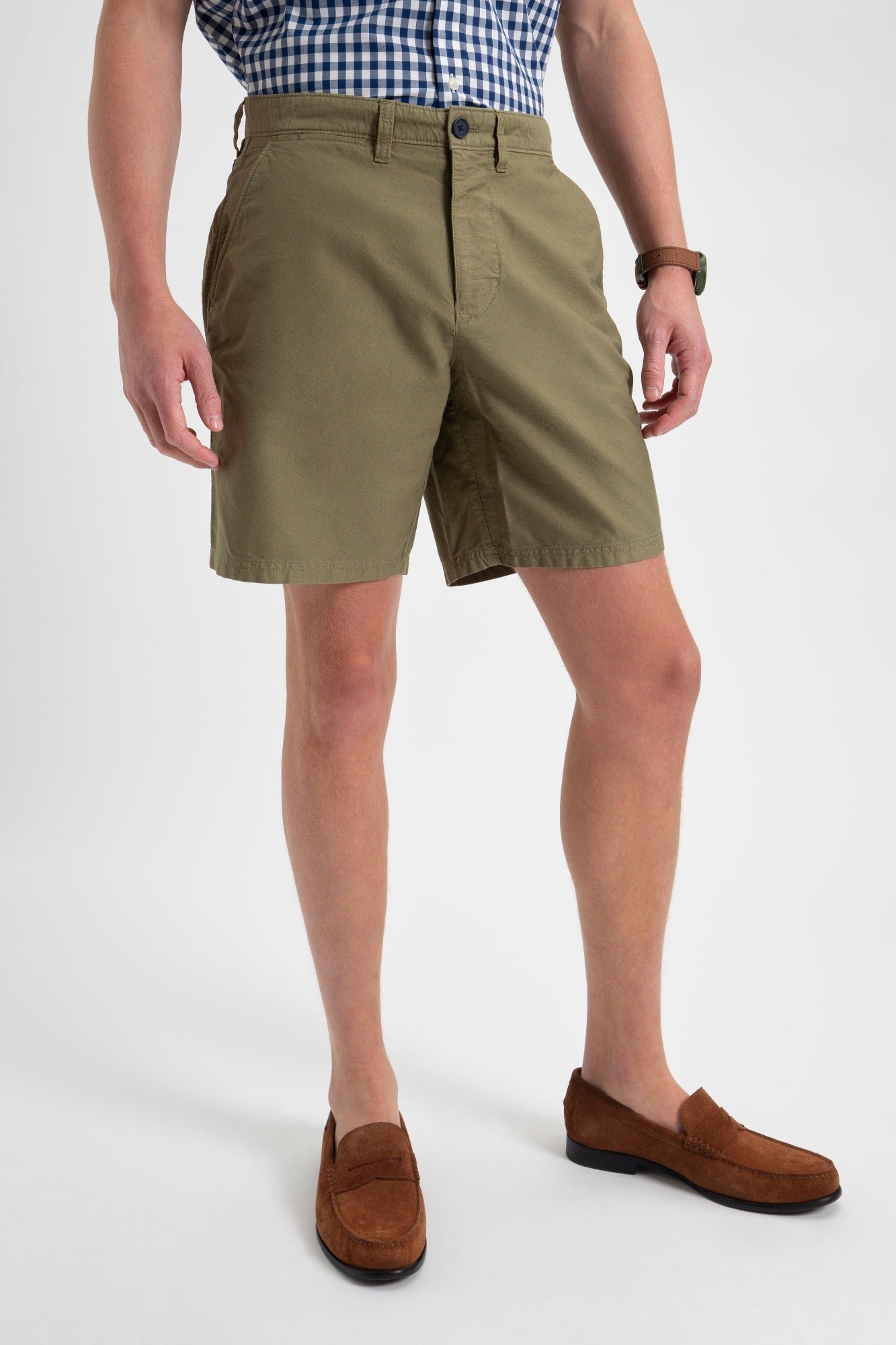 Beatnik Oxford Garment DyeShort - Olive