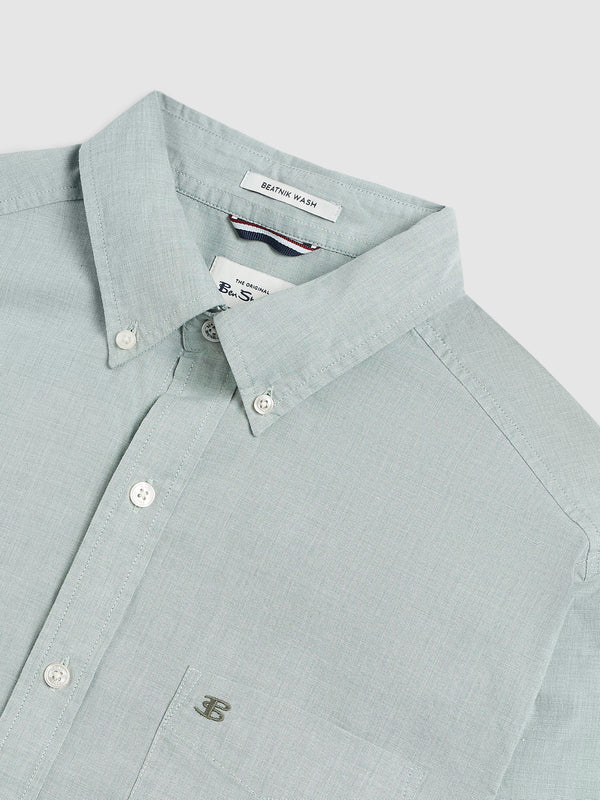 Brighton Oxford Organic Shirt - Forest Green - Ben Sherman