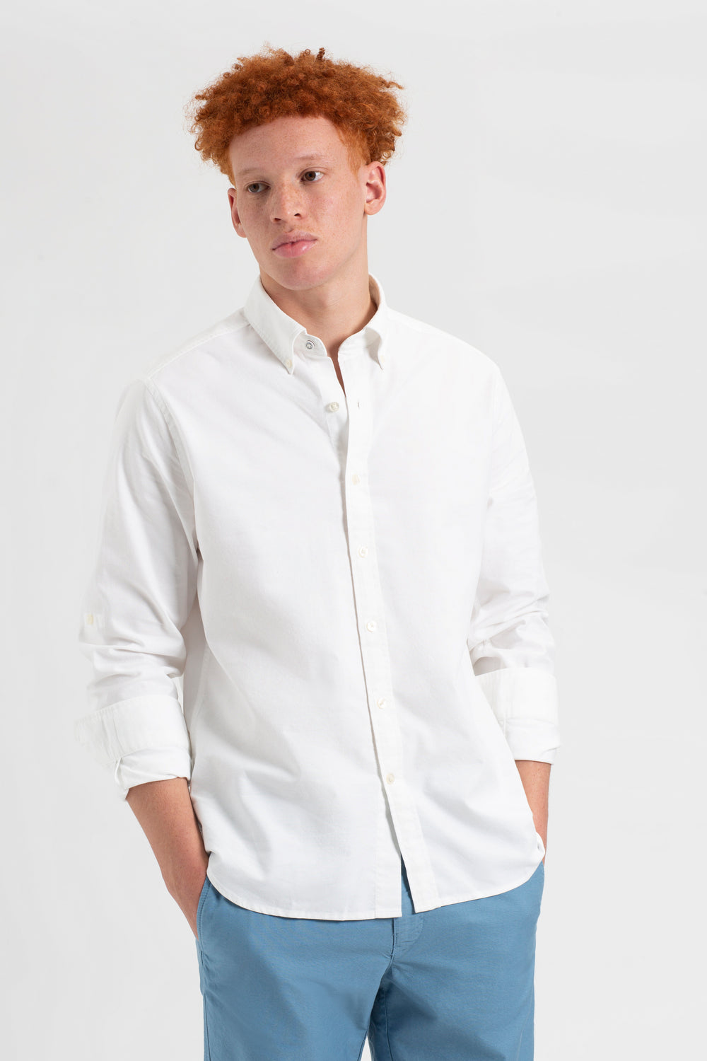 St. Ives Resort Oxford Shirt - White - Ben Sherman