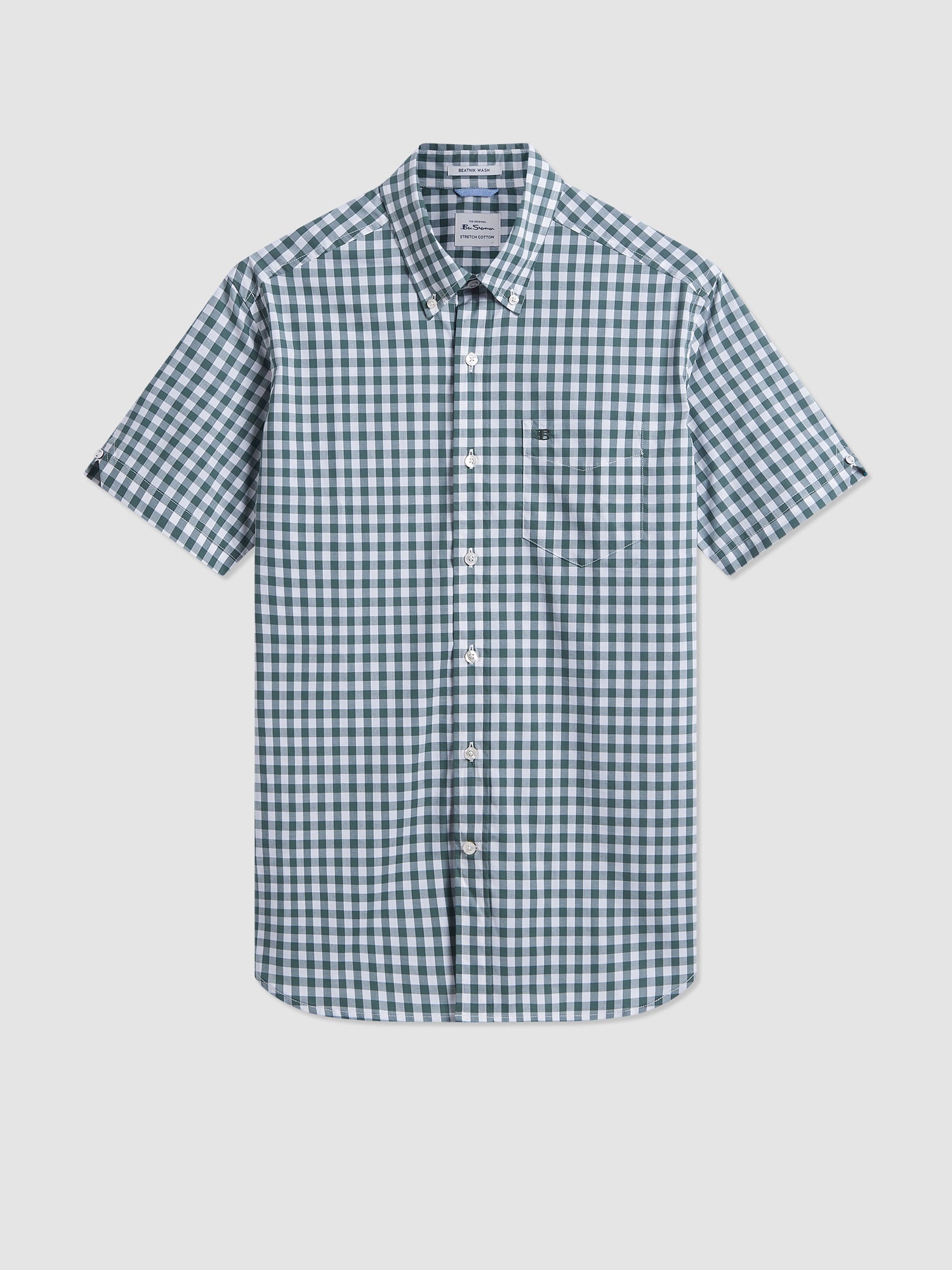 House Poplin Gingham Shirt - Olive