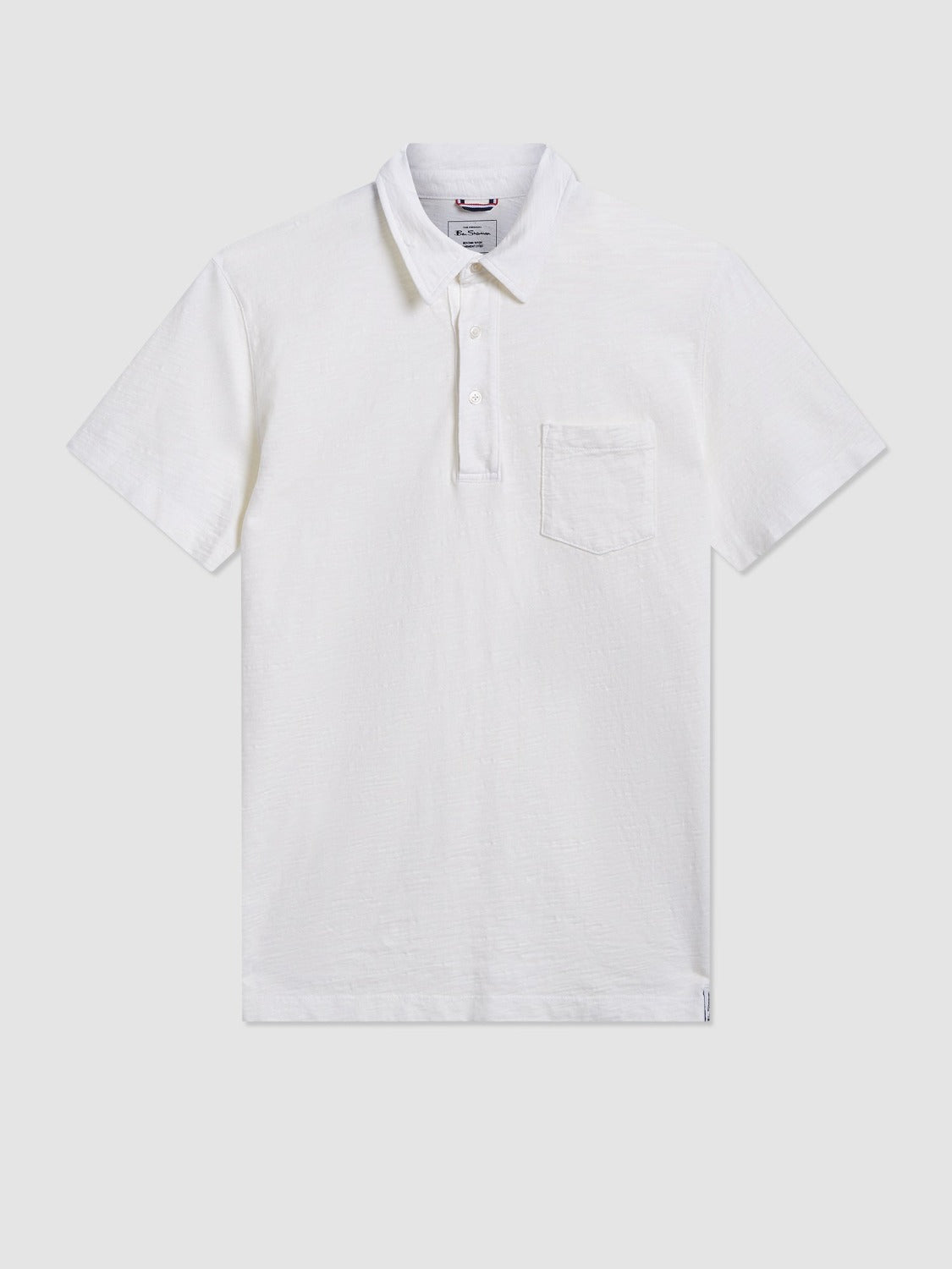 Garment Dye Beatnik Polo - White