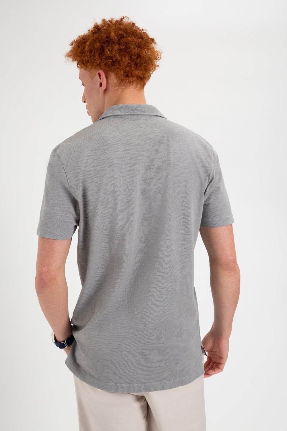 Garment Dye Beatnik Polo - Zinc