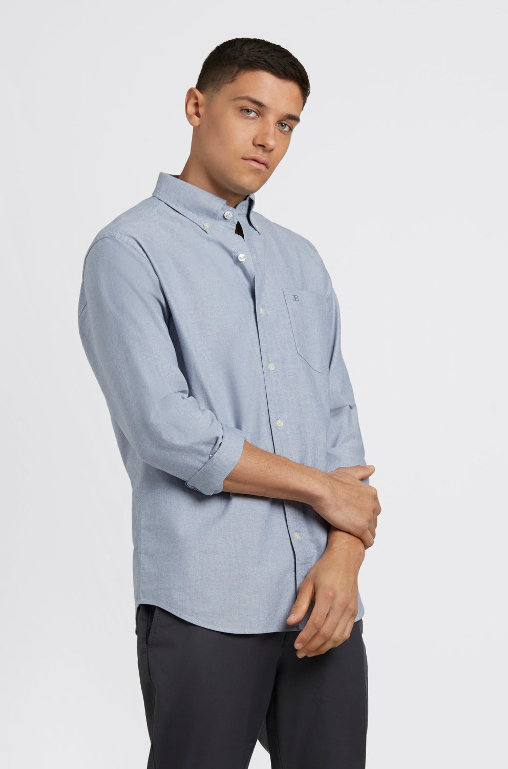 Brighton Oxford Organic Shirt - Navy