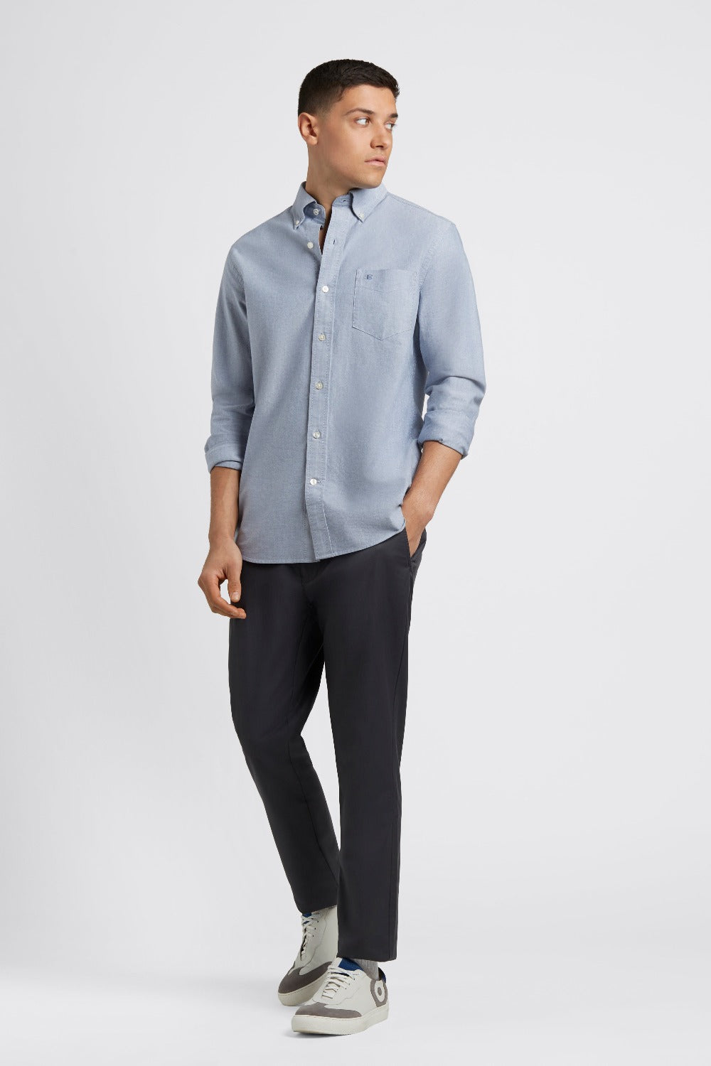 Brighton Oxford Organic Shirt - Navy