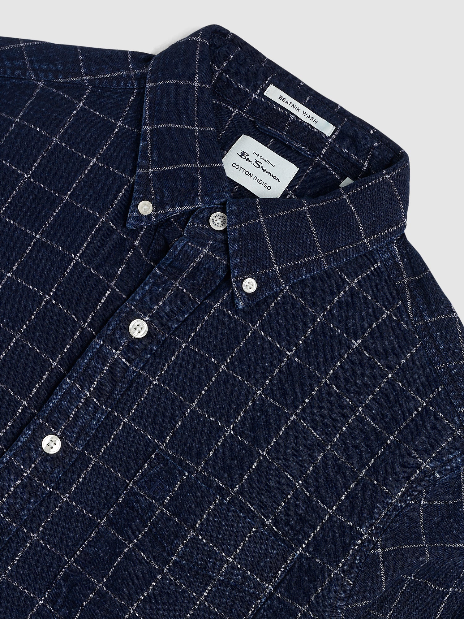 Dalston Blues Beatnik Overshirt - Indigo