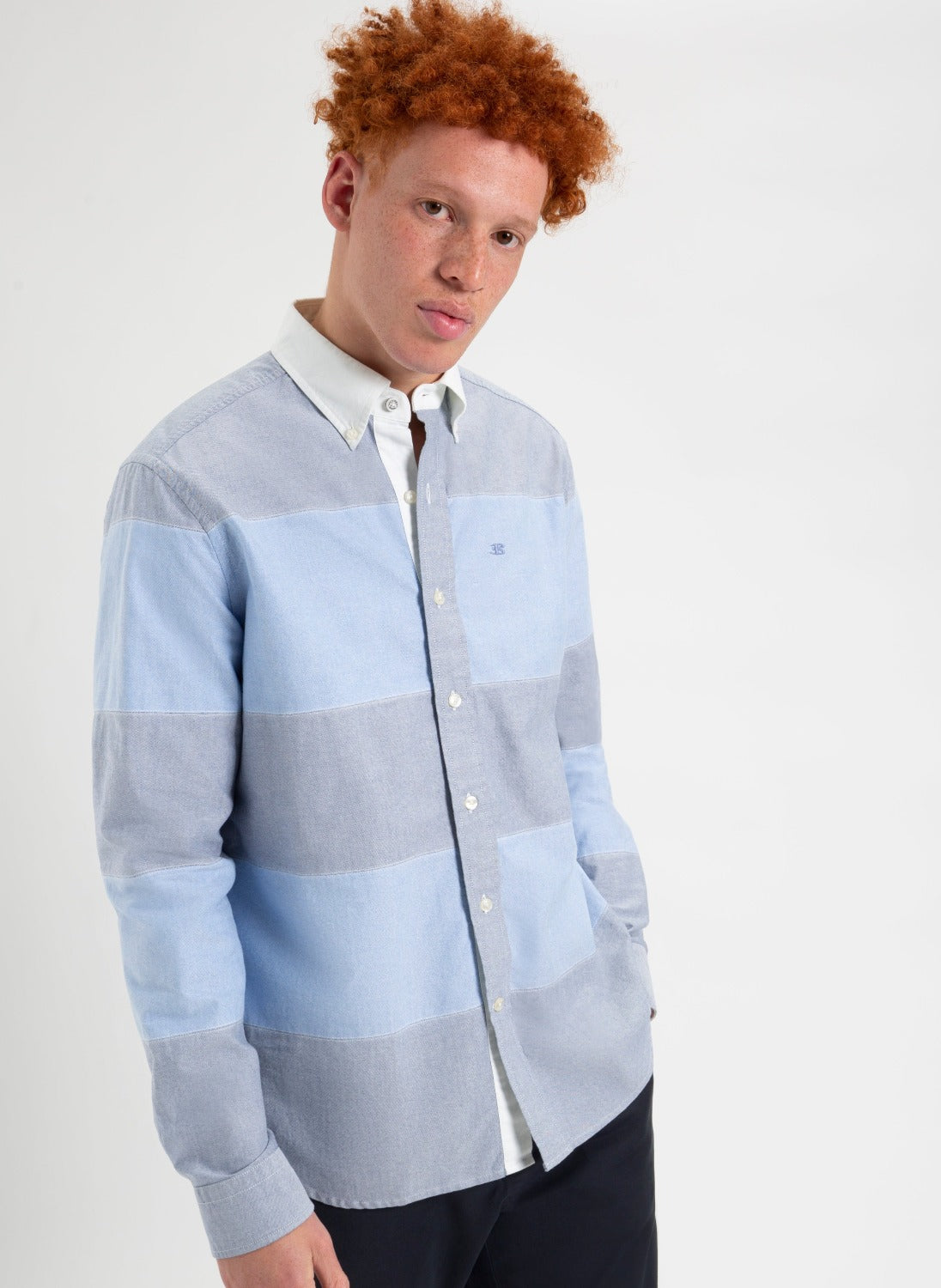 Brighton Oxford Garment Dye Rugby Shirt